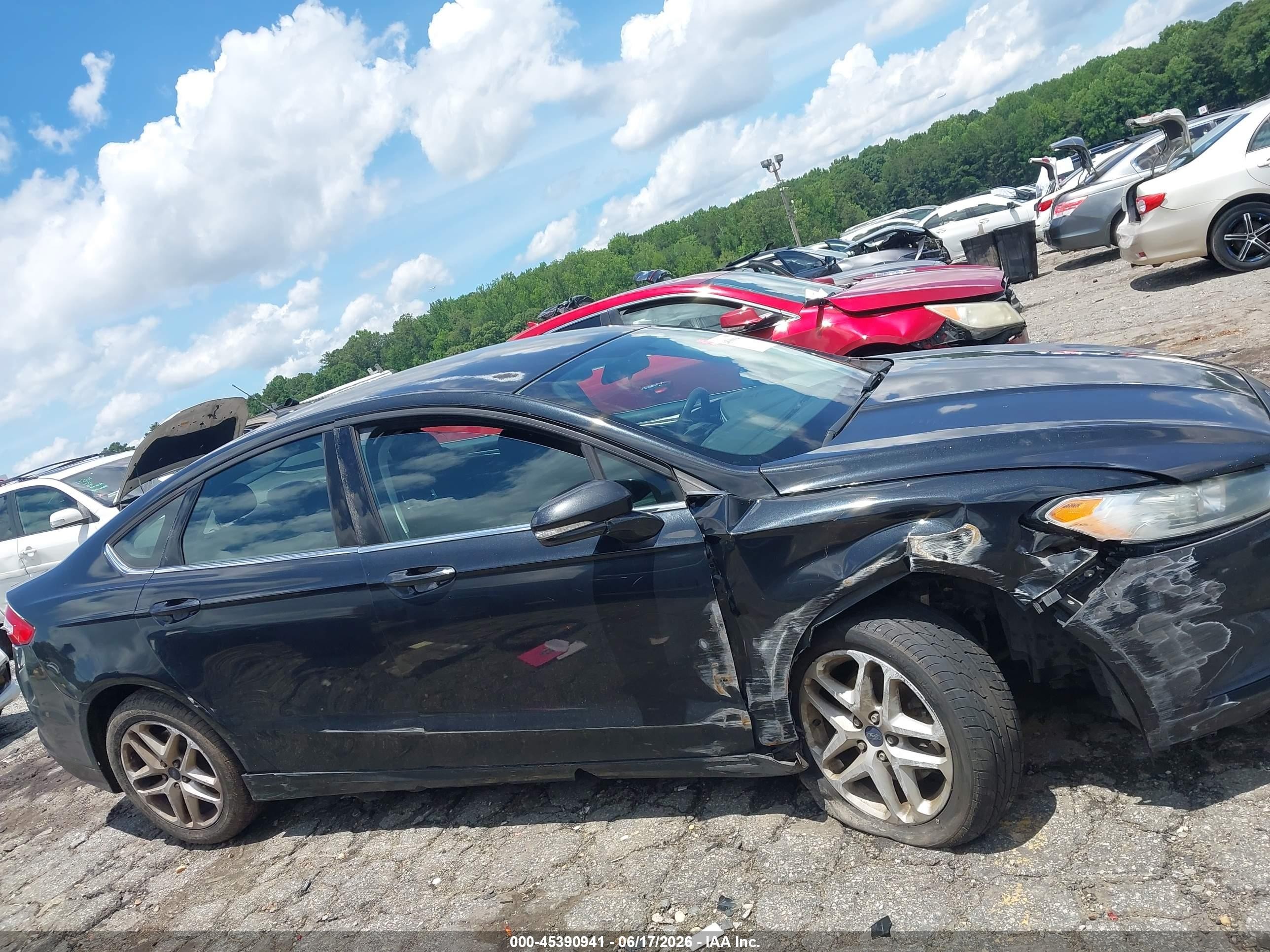 2014 Ford Fusion Se Black vin: 3FA6P0H74ER318403