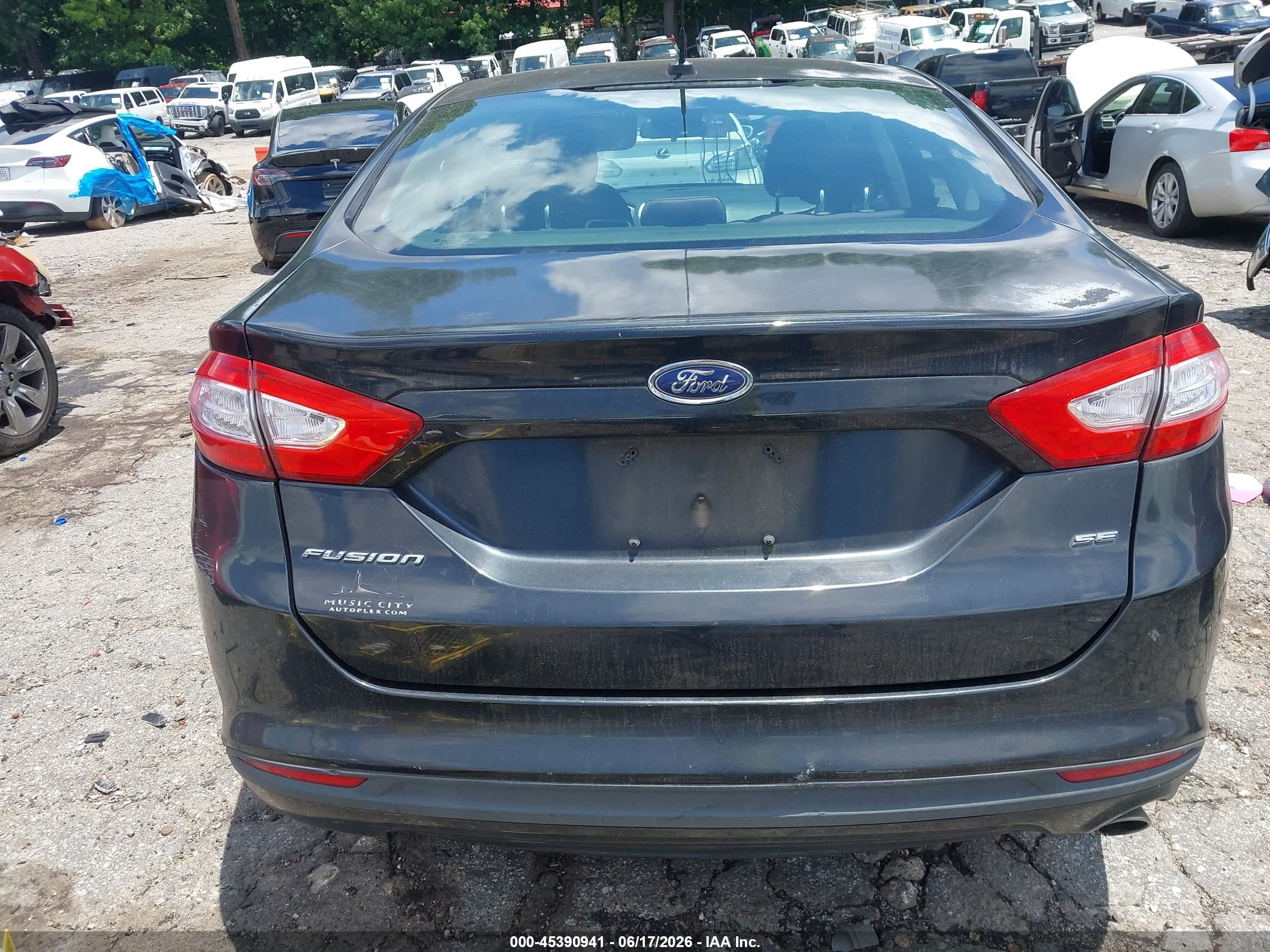 2014 Ford Fusion Se Black vin: 3FA6P0H74ER318403