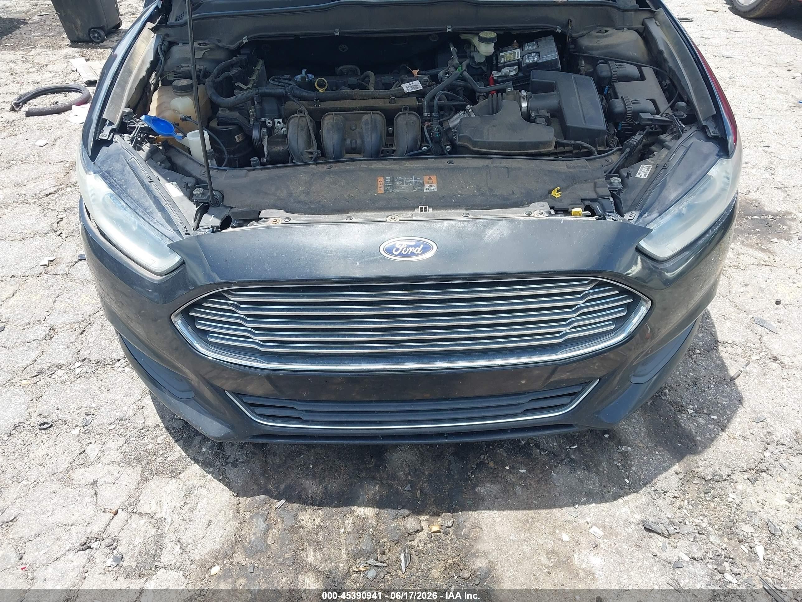2014 Ford Fusion Se Black vin: 3FA6P0H74ER318403