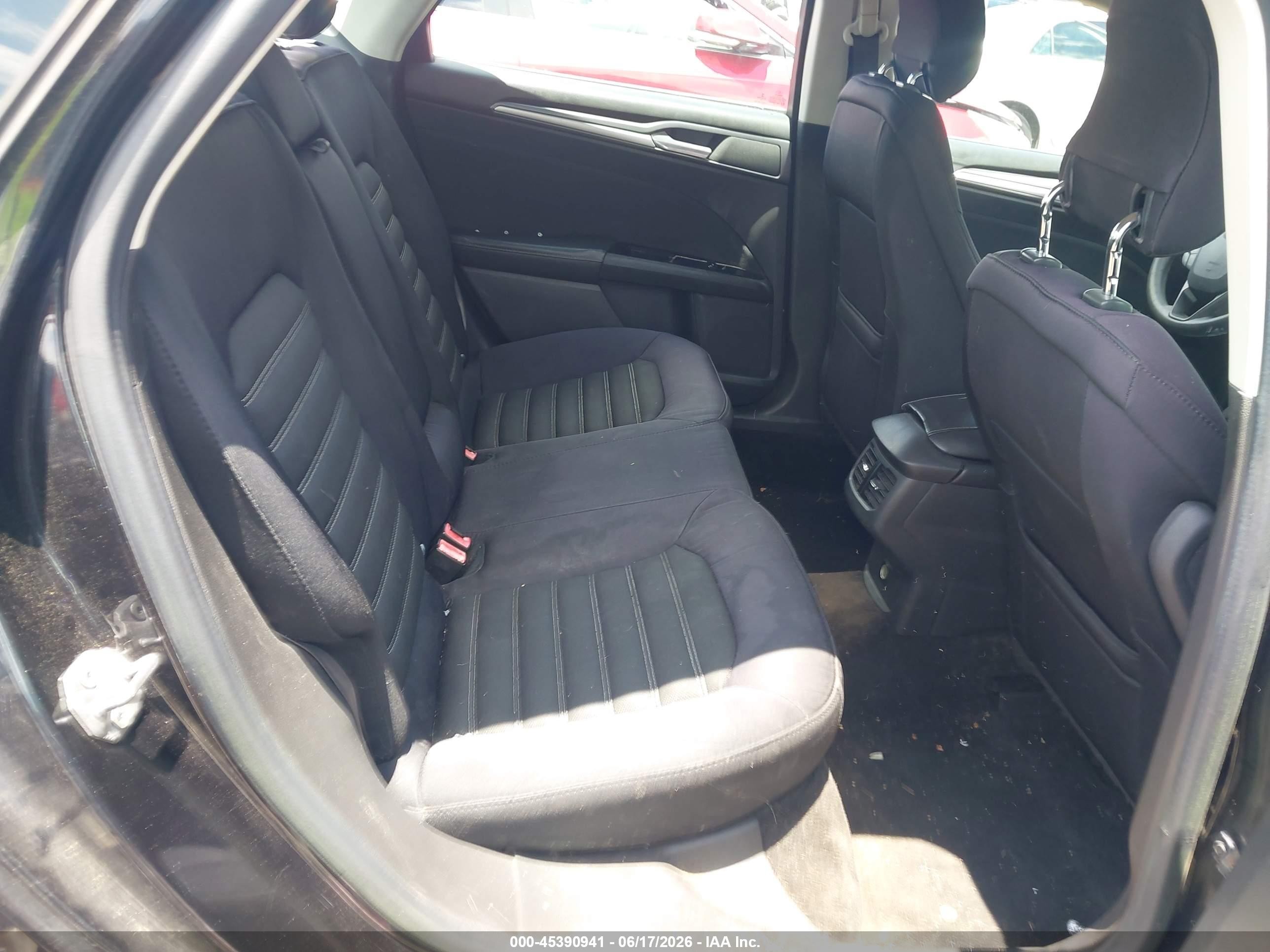 2014 Ford Fusion Se Black vin: 3FA6P0H74ER318403