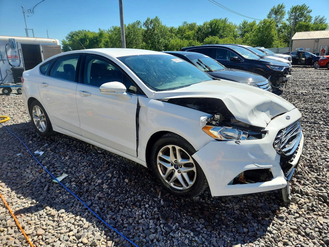 2014 Ford Fusion Se White vin: 3FA6P0H74ER323018