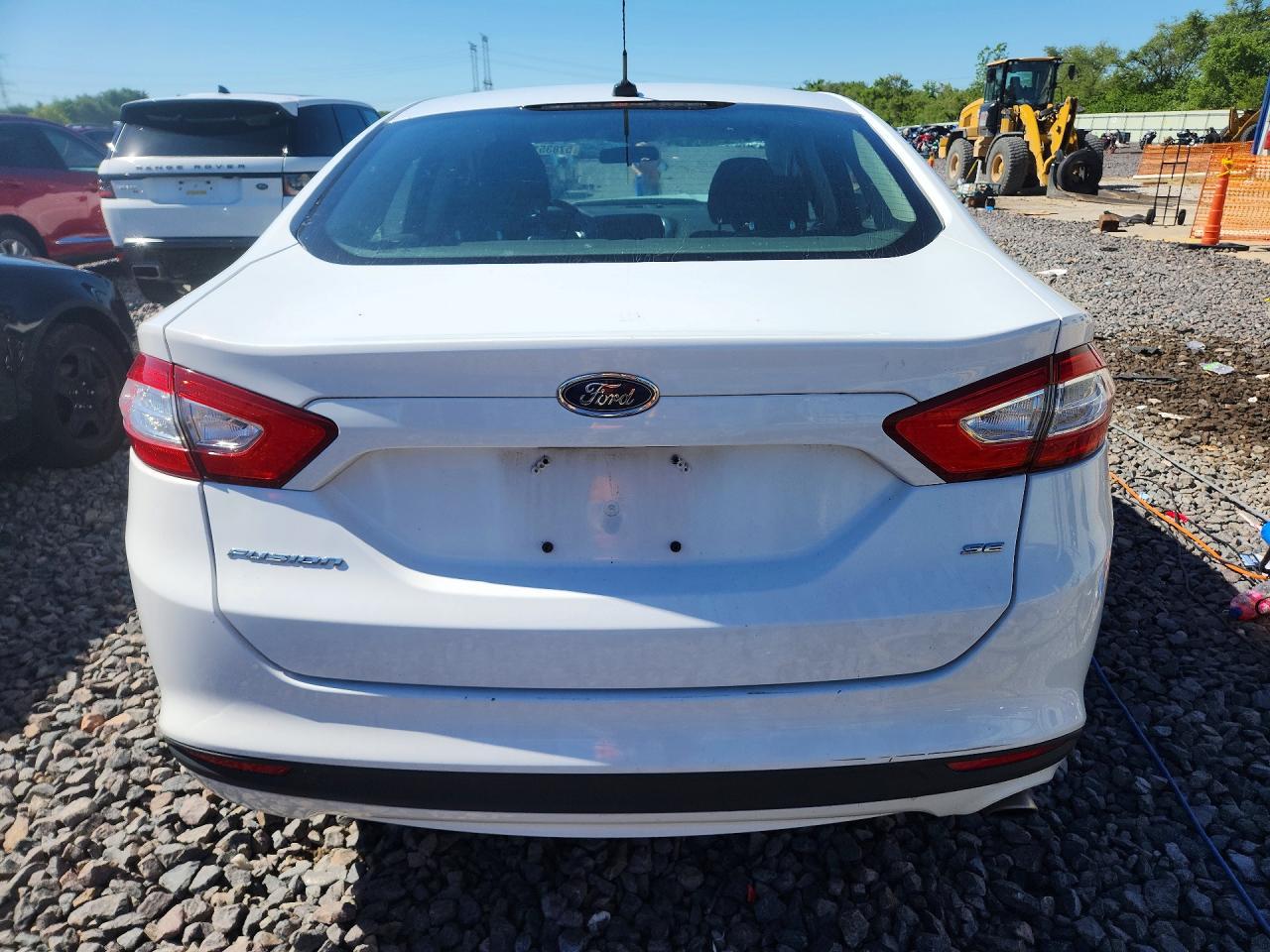 2014 Ford Fusion Se White vin: 3FA6P0H74ER323018
