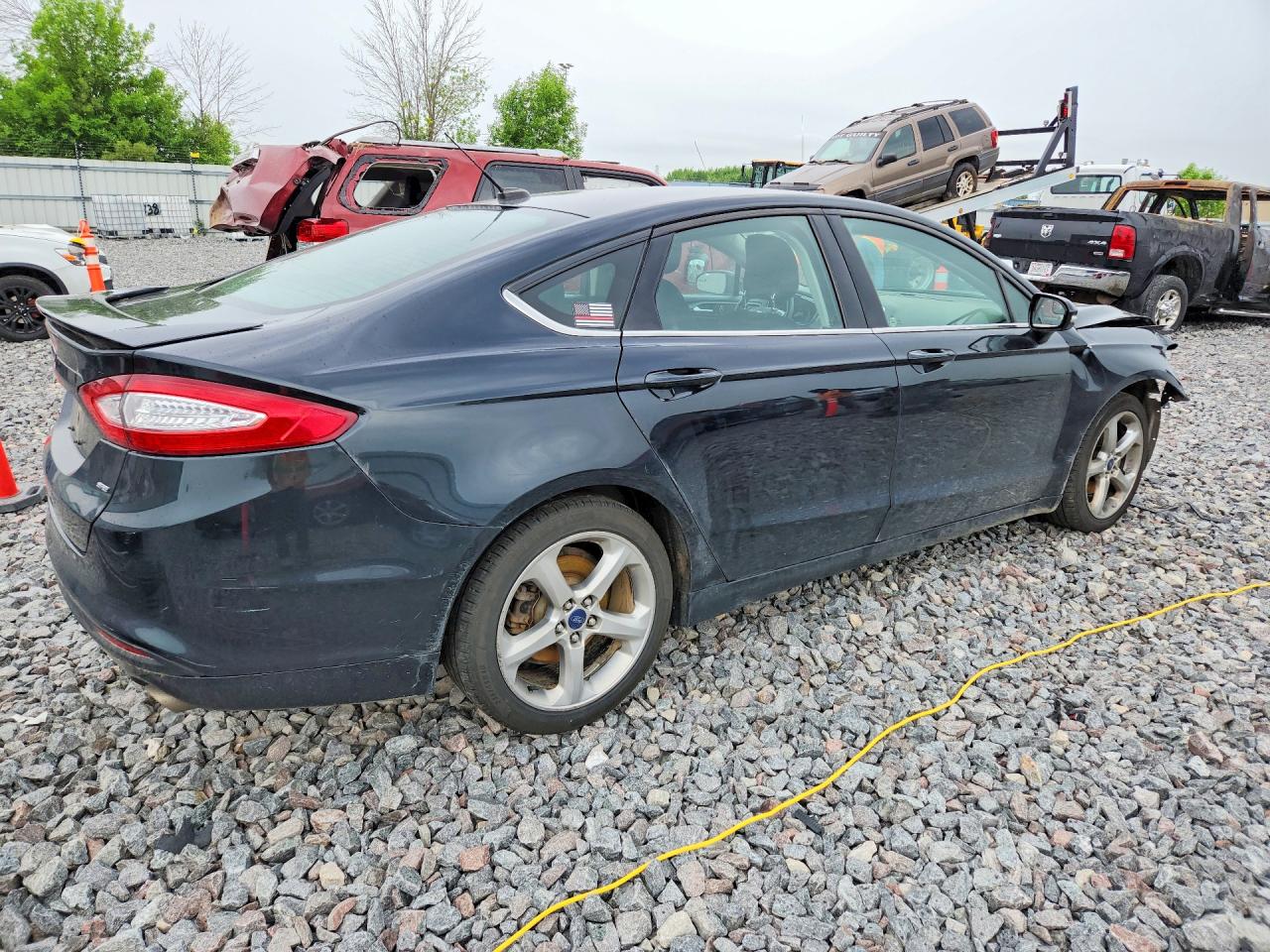 2014 Ford Fusion Se Black vin: 3FA6P0H74ER327683