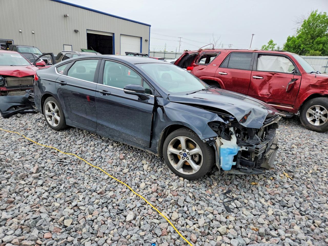 2014 Ford Fusion Se Black vin: 3FA6P0H74ER327683