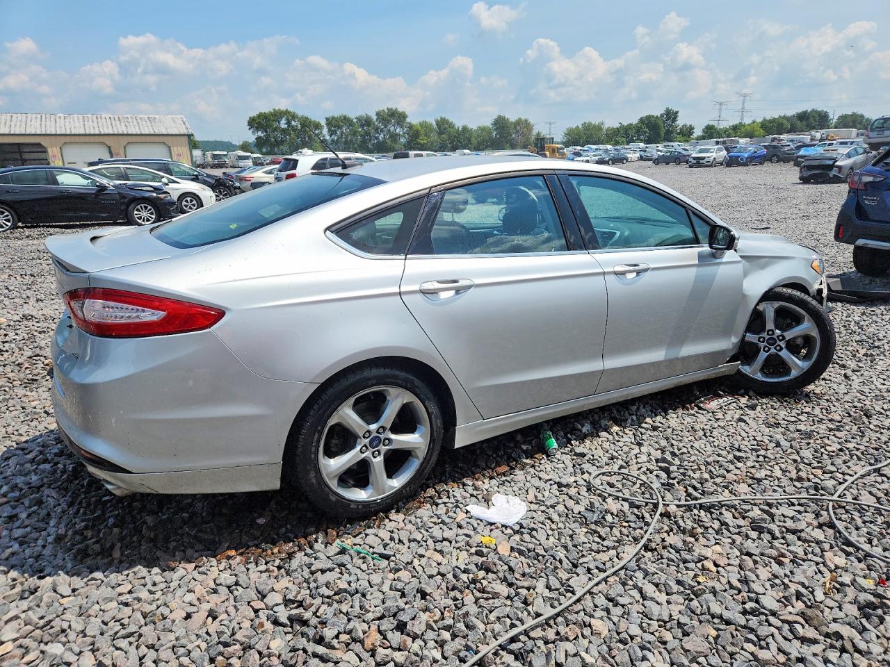 2014 Ford Fusion Se Silver vin: 3FA6P0H74ER329403