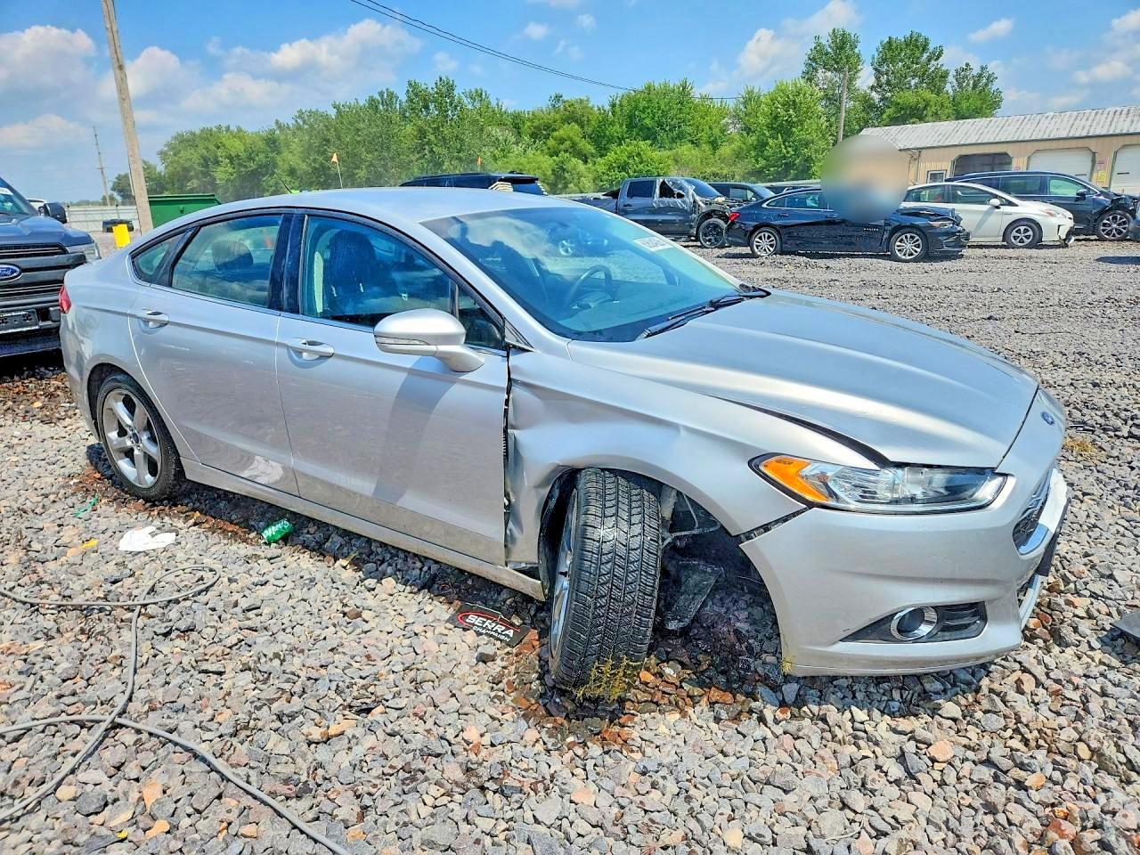 2014 Ford Fusion Se Silver vin: 3FA6P0H74ER329403