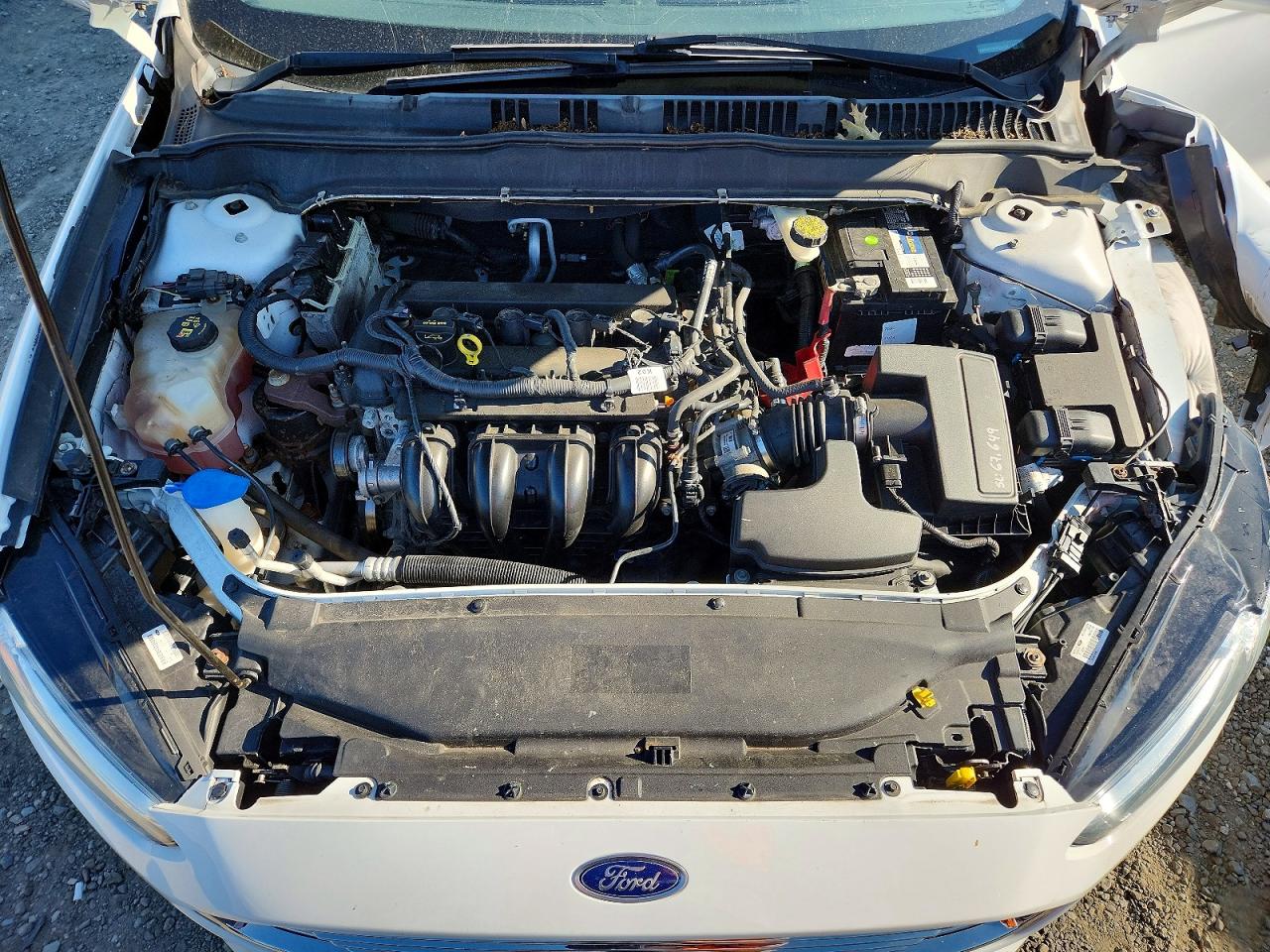 2014 Ford Fusion Se White vin: 3FA6P0H74ER331734