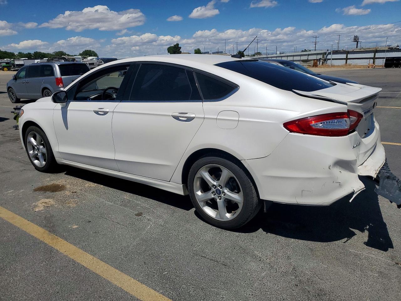 2014 Ford Fusion Se White vin: 3FA6P0H74ER356004