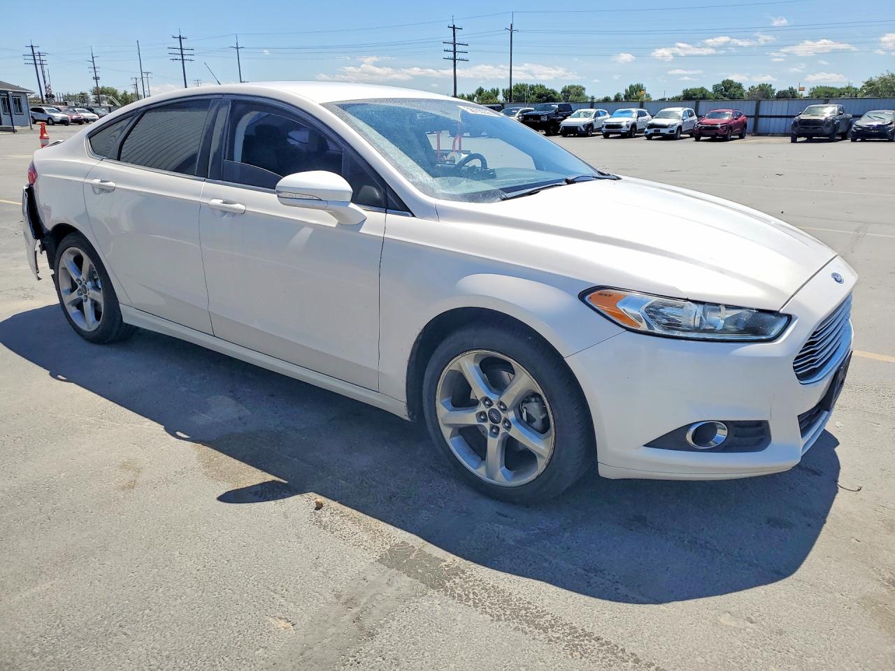 2014 Ford Fusion Se White vin: 3FA6P0H74ER356004