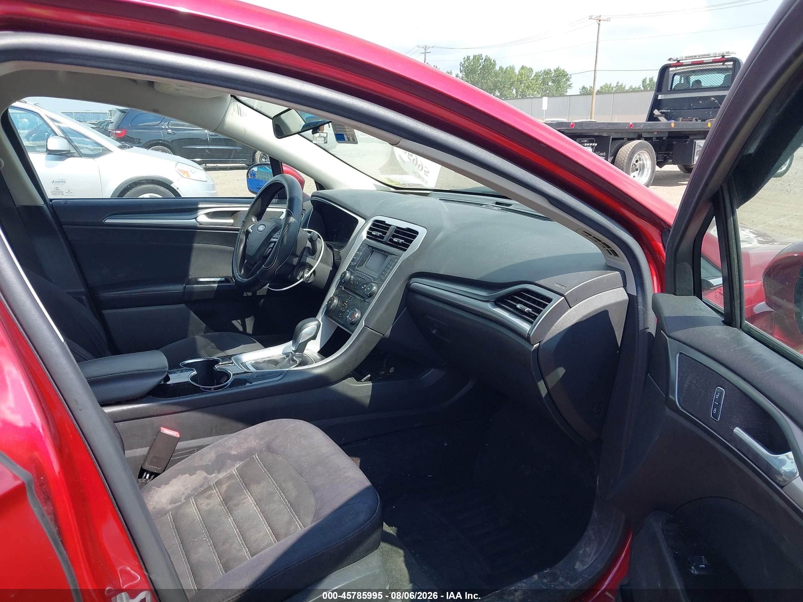2014 Ford Fusion Se Red vin: 3FA6P0H74ER362854