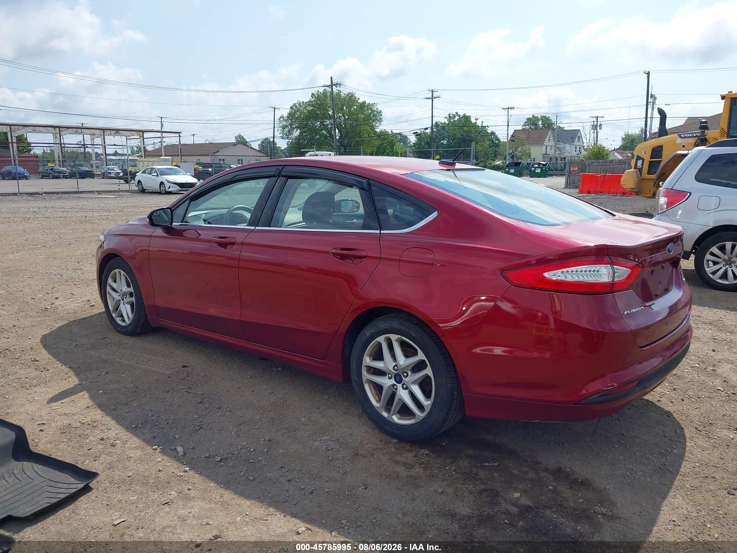 2014 Ford Fusion Se Red vin: 3FA6P0H74ER362854