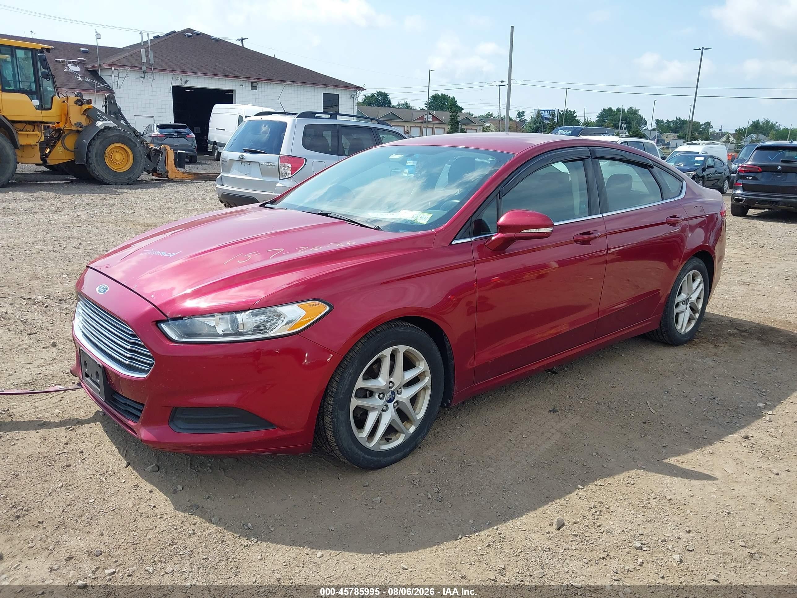 2014 Ford Fusion Se Red vin: 3FA6P0H74ER362854