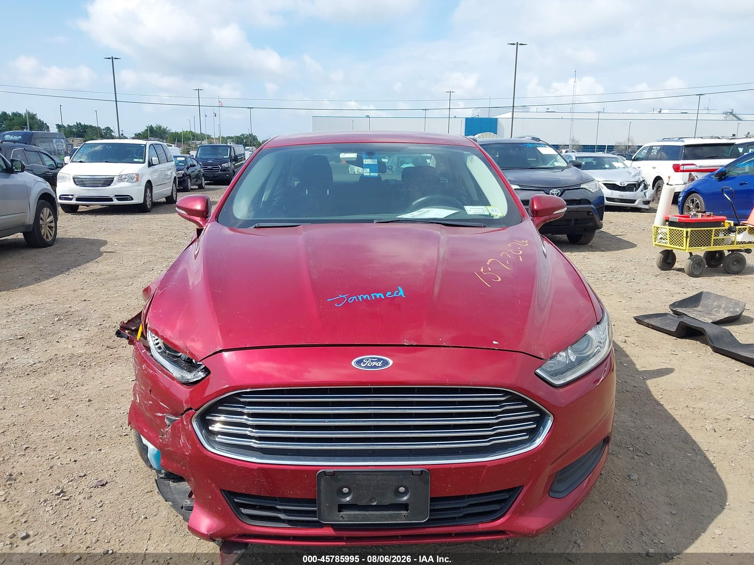 2014 Ford Fusion Se Red vin: 3FA6P0H74ER362854