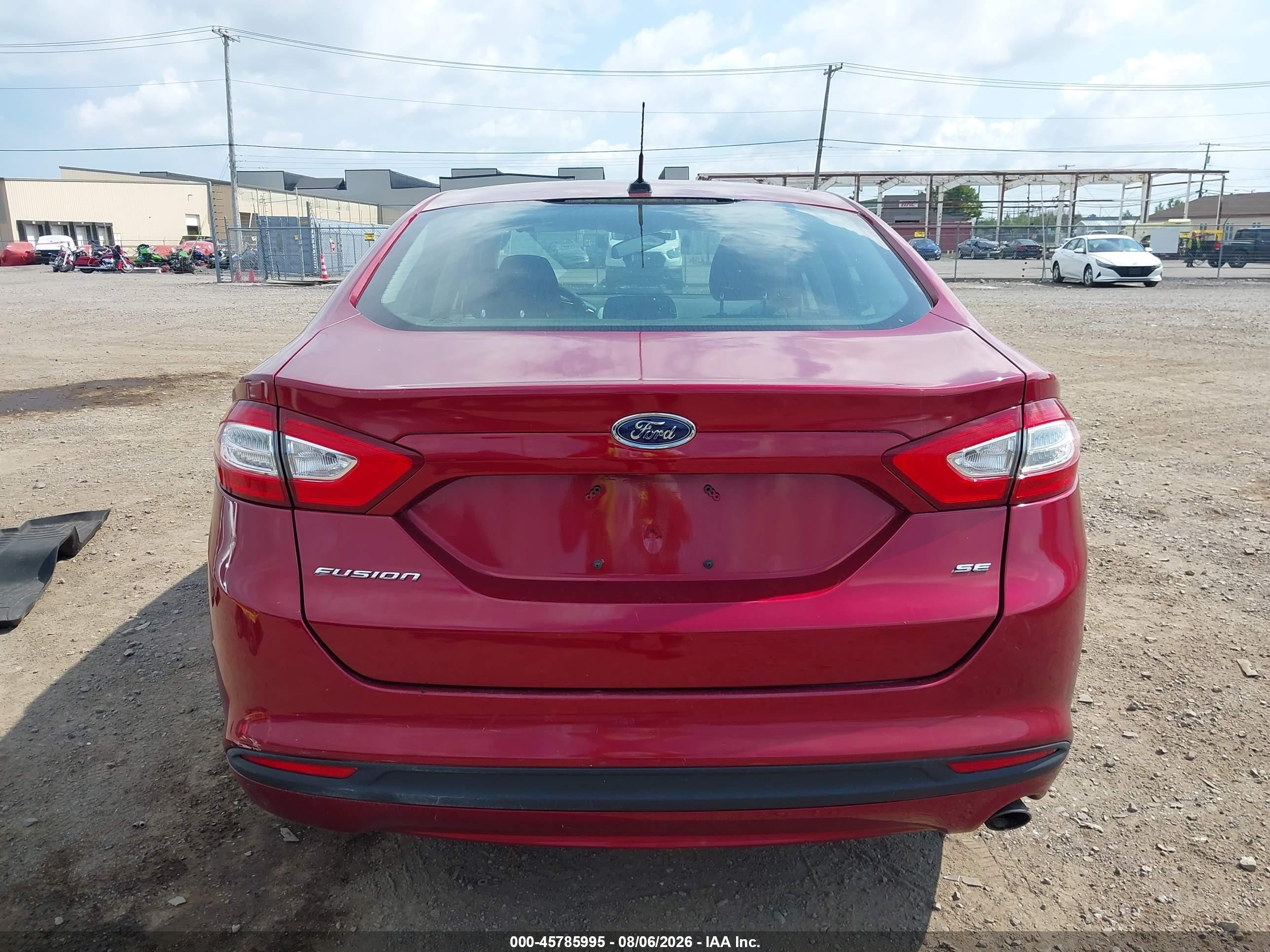 2014 Ford Fusion Se Red vin: 3FA6P0H74ER362854