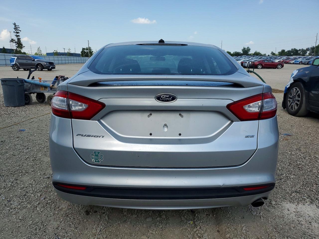 2014 Ford Fusion Se Silver vin: 3FA6P0H74ER377953