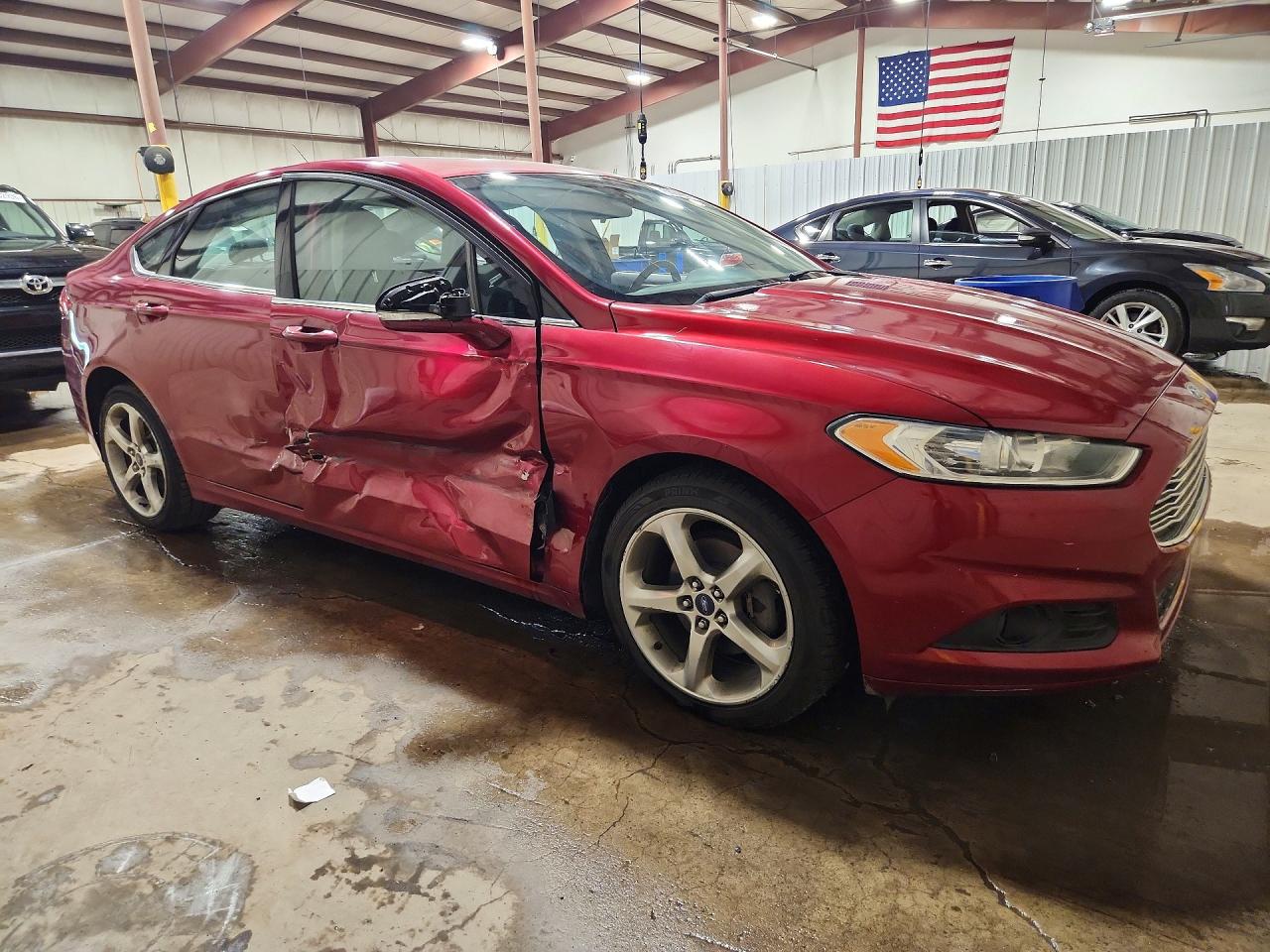 2014 Ford Fusion Se Red vin: 3FA6P0H74ER385311