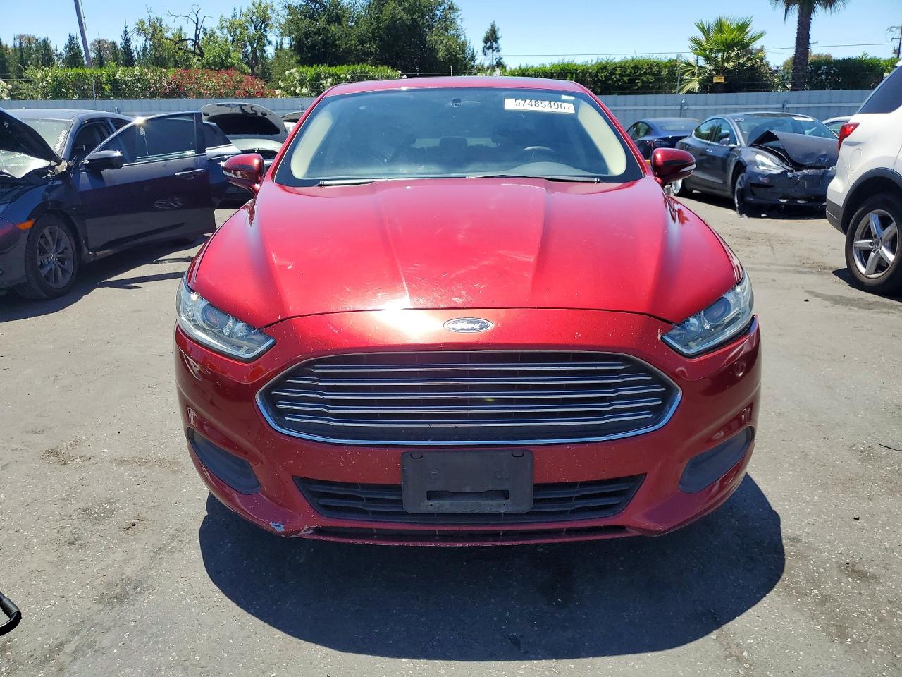 2015 Ford Fusion Se Red vin: 3FA6P0H74FR122401