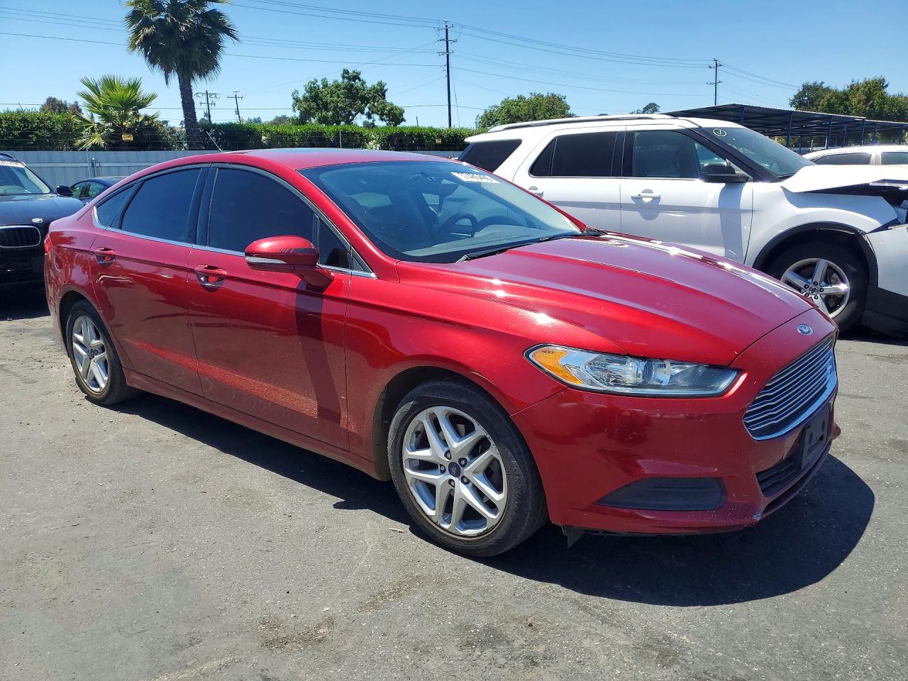 2015 Ford Fusion Se Red vin: 3FA6P0H74FR122401