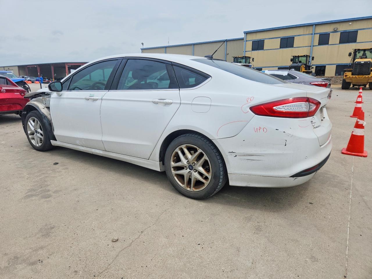 2015 Ford Fusion Se White vin: 3FA6P0H74FR127291