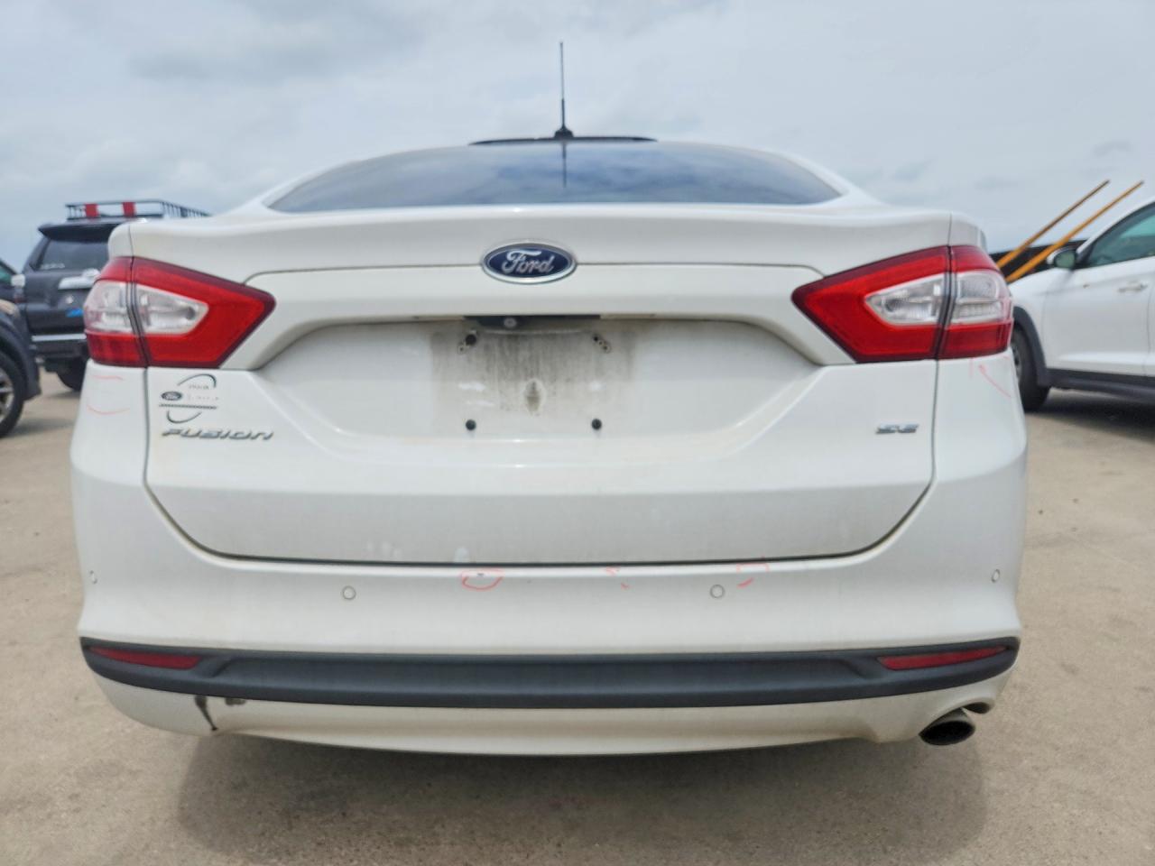 2015 Ford Fusion Se White vin: 3FA6P0H74FR127291