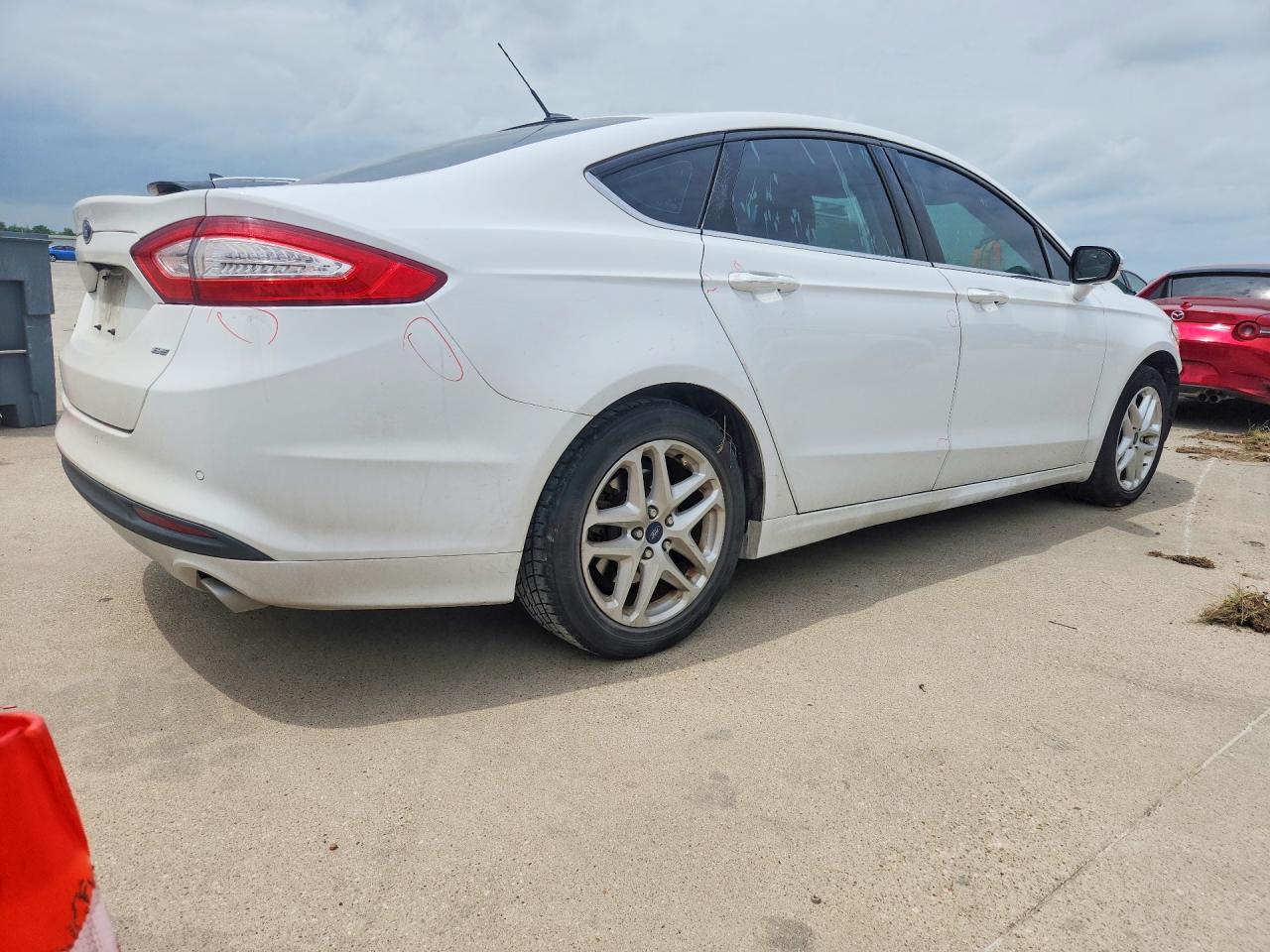 2015 Ford Fusion Se White vin: 3FA6P0H74FR127291