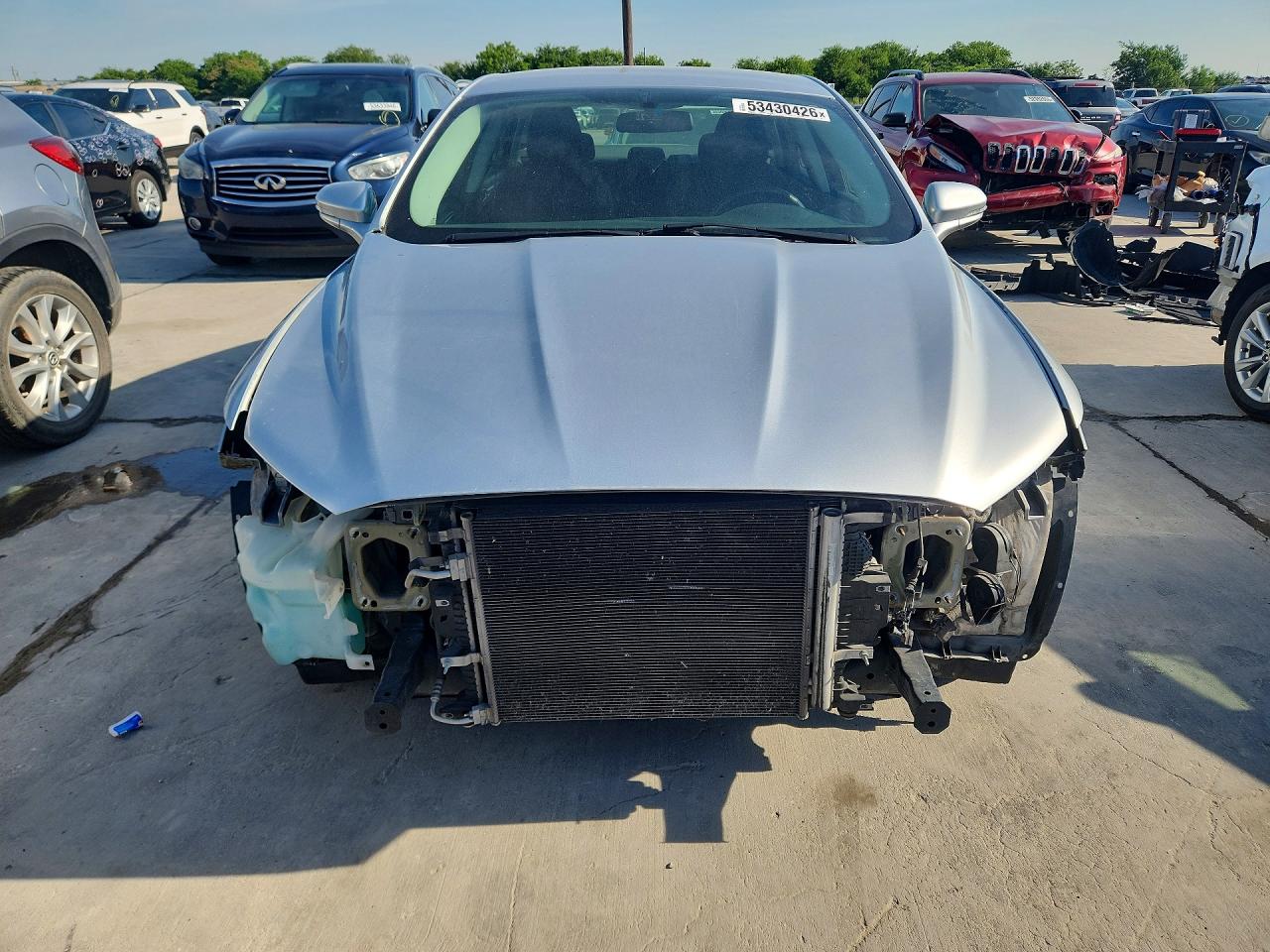 2015 Ford Fusion Se Silver vin: 3FA6P0H74FR150277