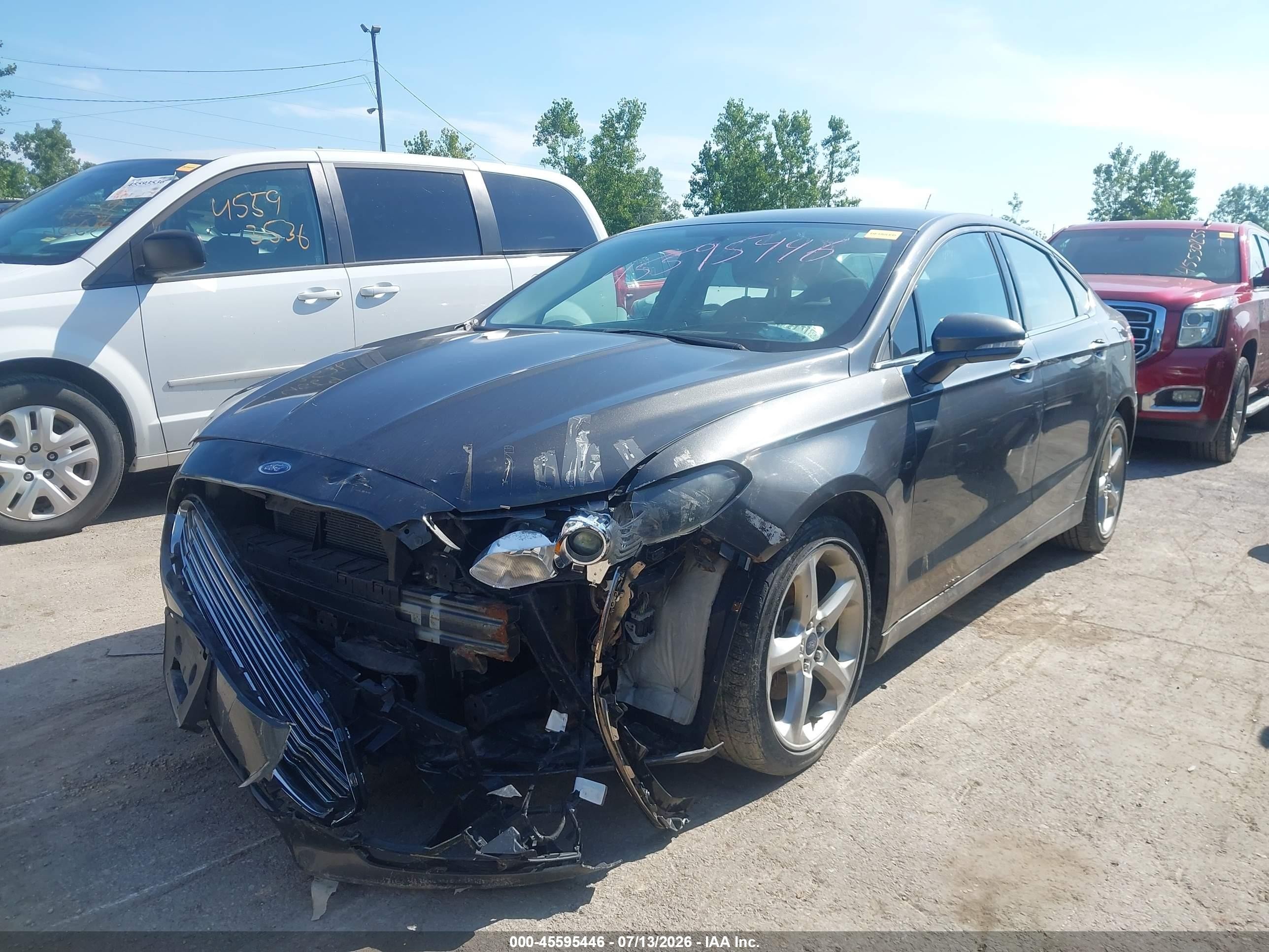 2015 Ford Fusion Se Gray vin: 3FA6P0H74FR179469