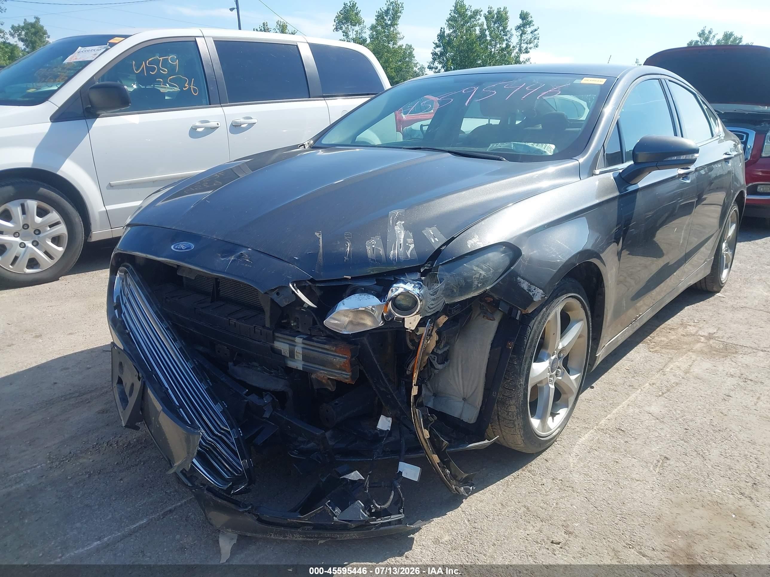 2015 Ford Fusion Se Gray vin: 3FA6P0H74FR179469