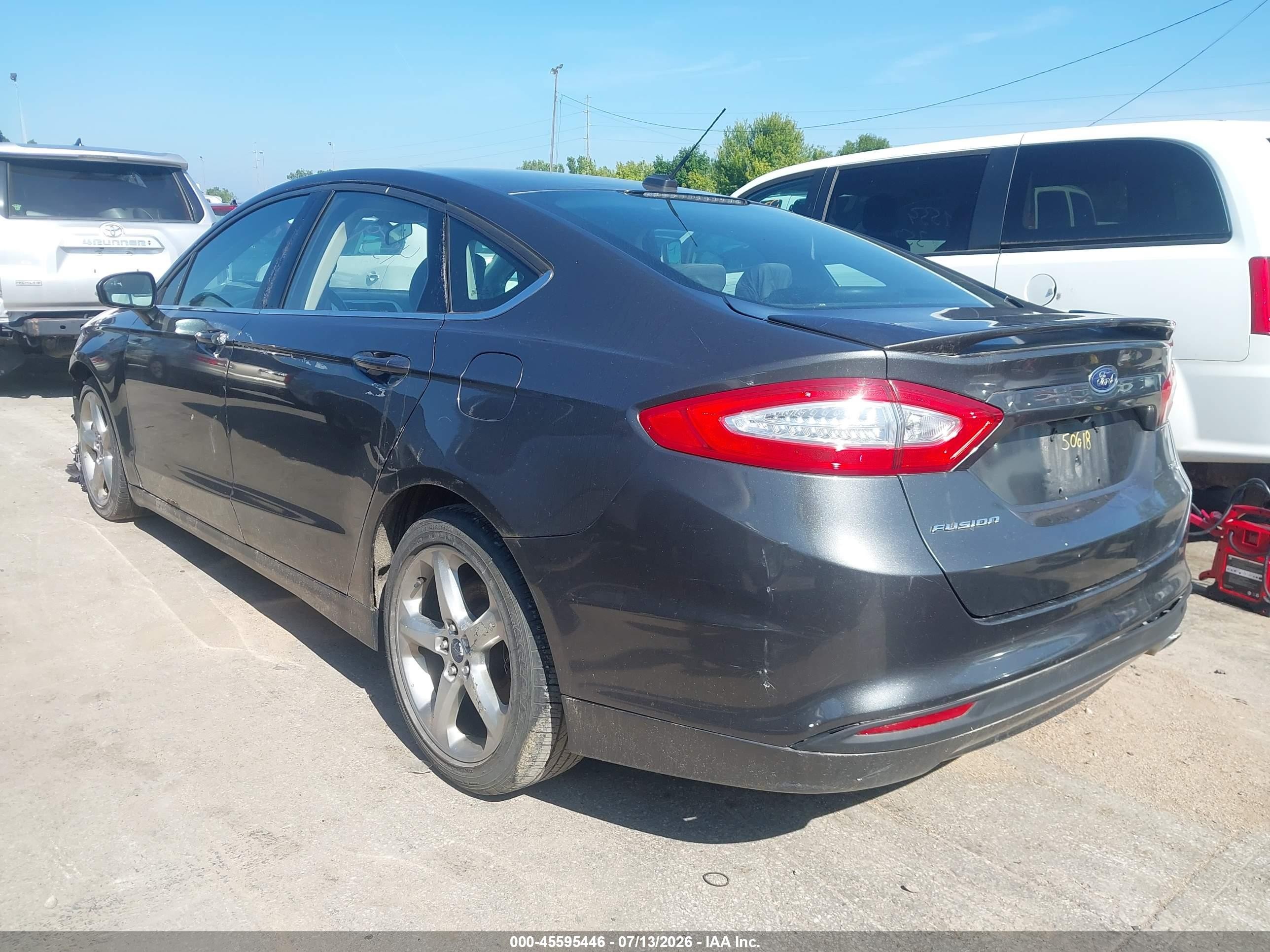 2015 Ford Fusion Se Gray vin: 3FA6P0H74FR179469