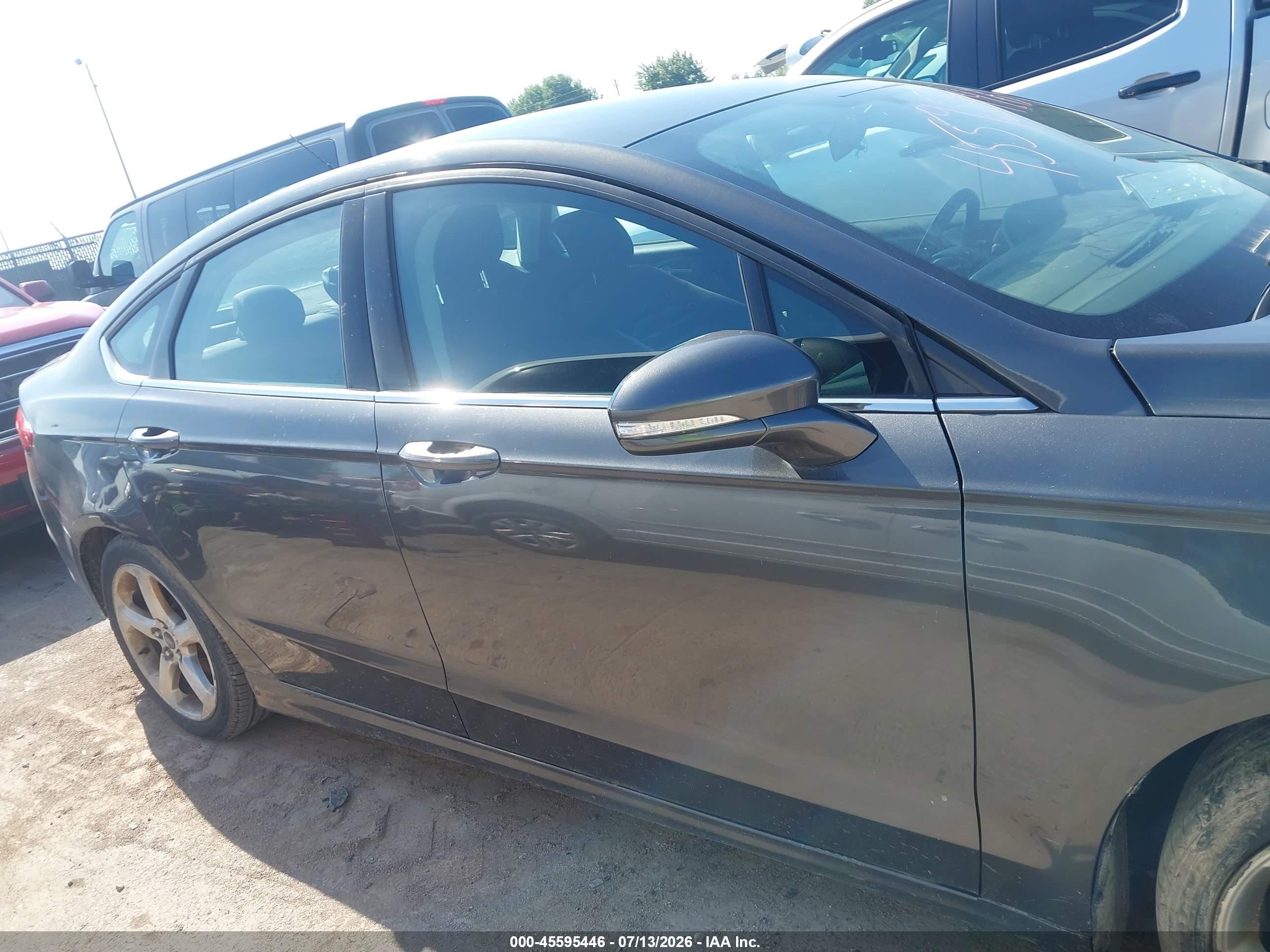 2015 Ford Fusion Se Gray vin: 3FA6P0H74FR179469