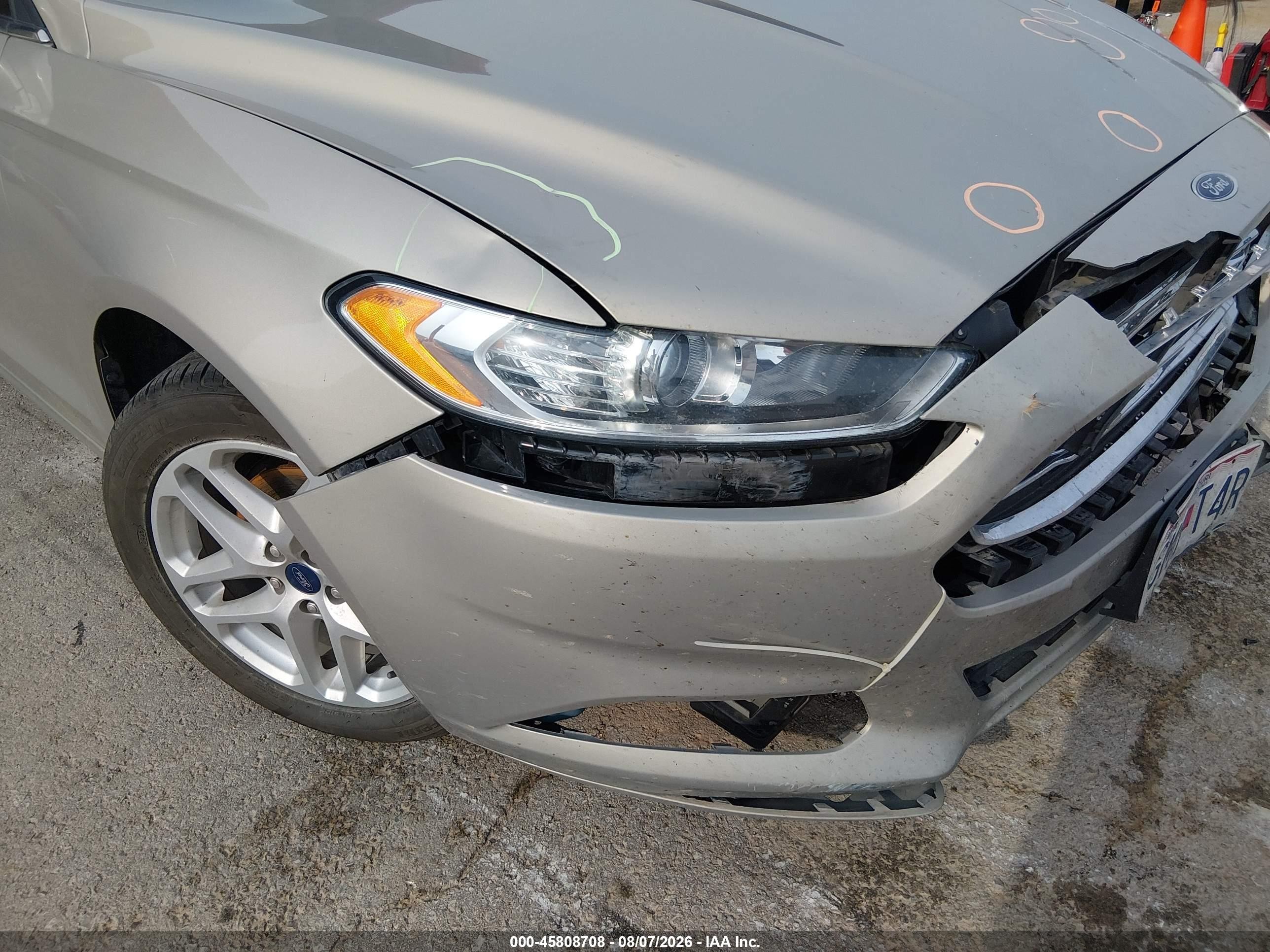2015 Ford Fusion Se Silver vin: 3FA6P0H74FR198264