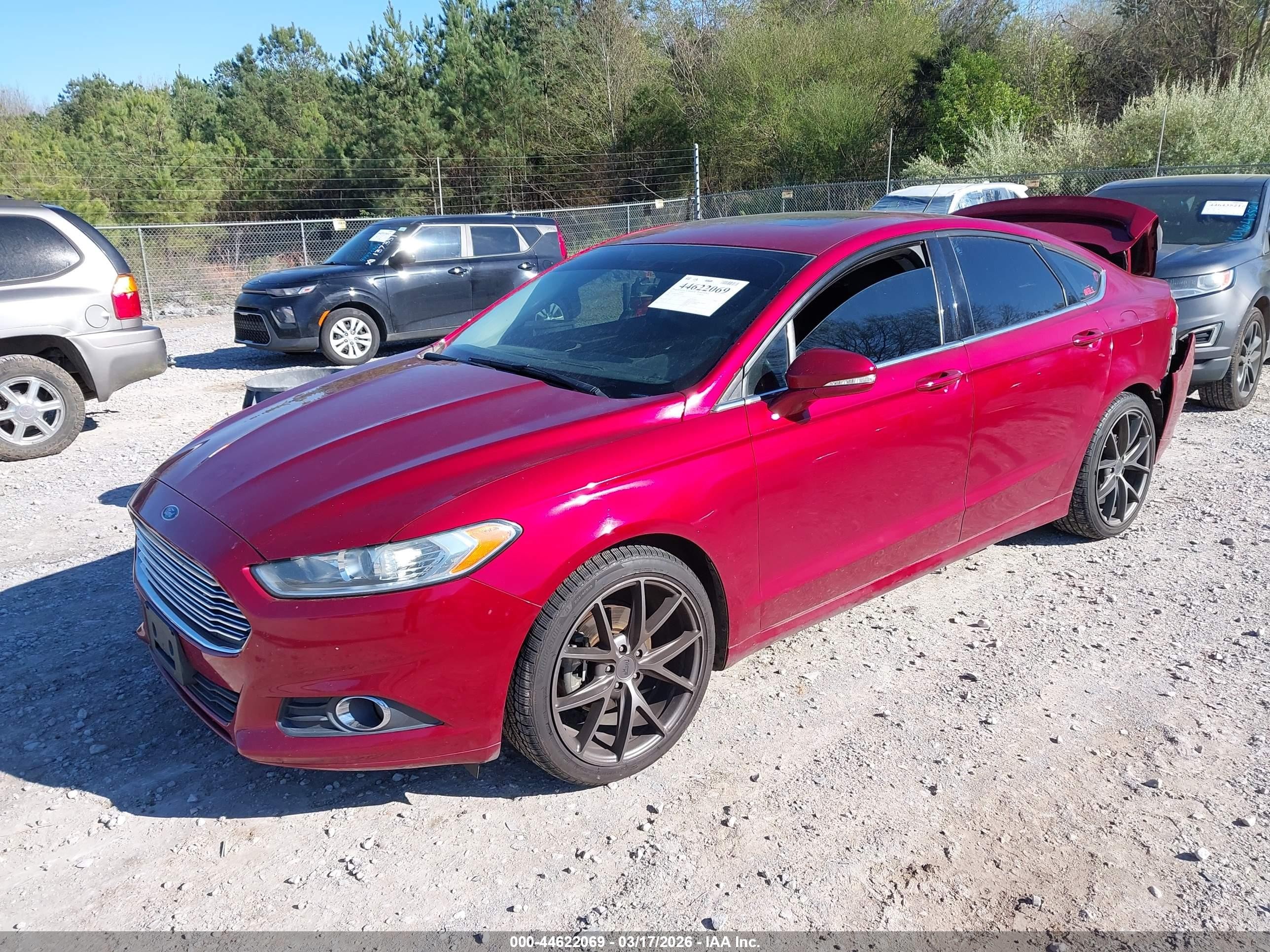 2015 Ford Fusion Se Red vin: 3FA6P0H74FR199124