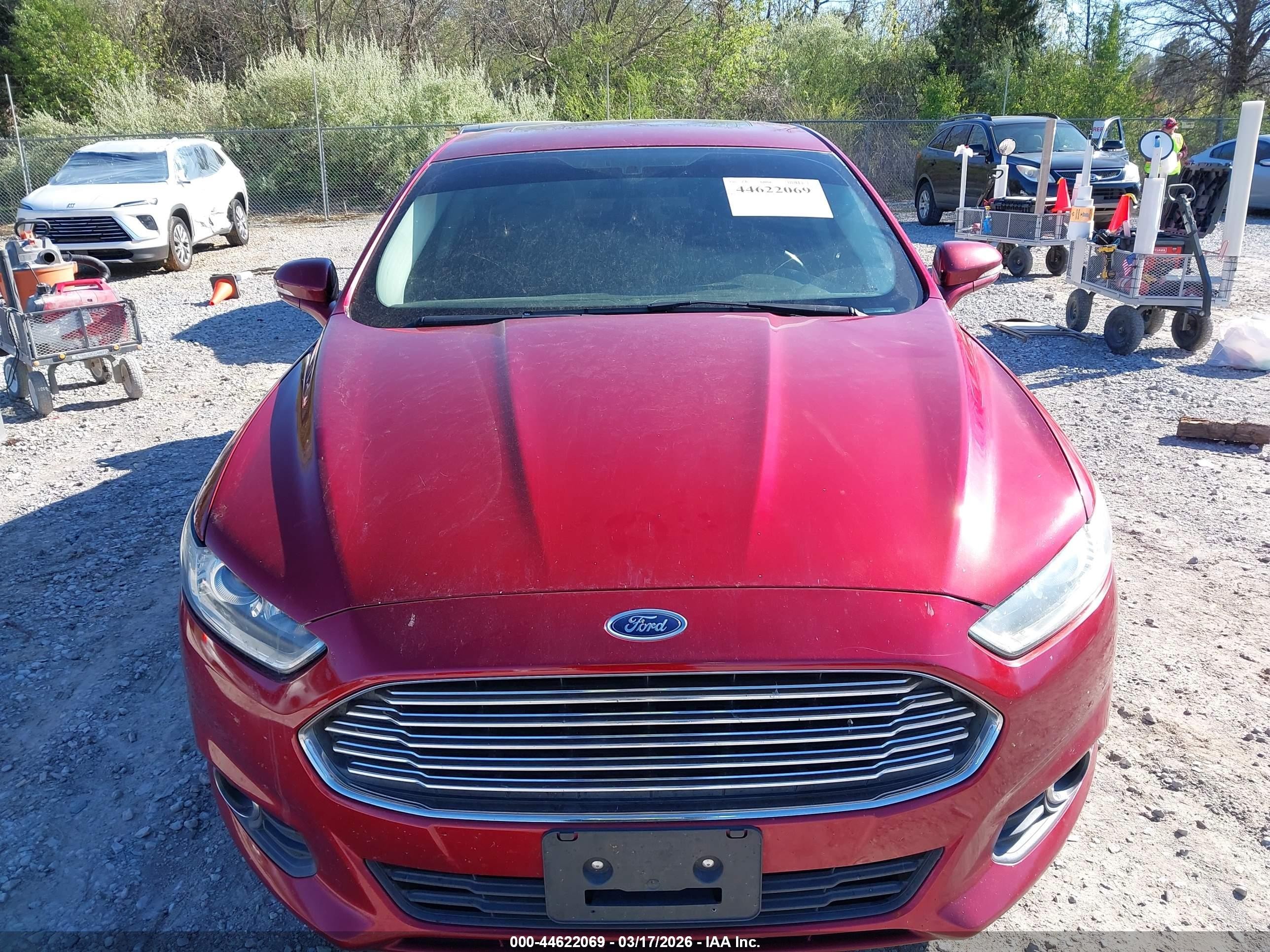 2015 Ford Fusion Se Red vin: 3FA6P0H74FR199124