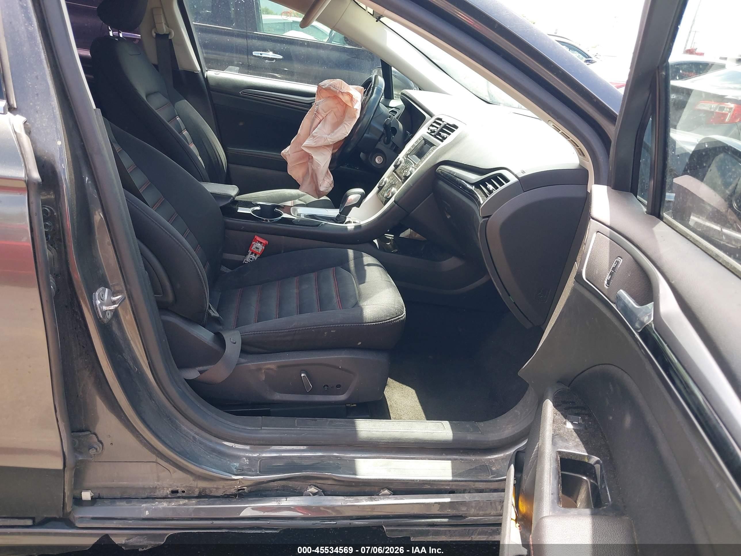 2015 Ford Fusion Se Gray vin: 3FA6P0H74FR199916