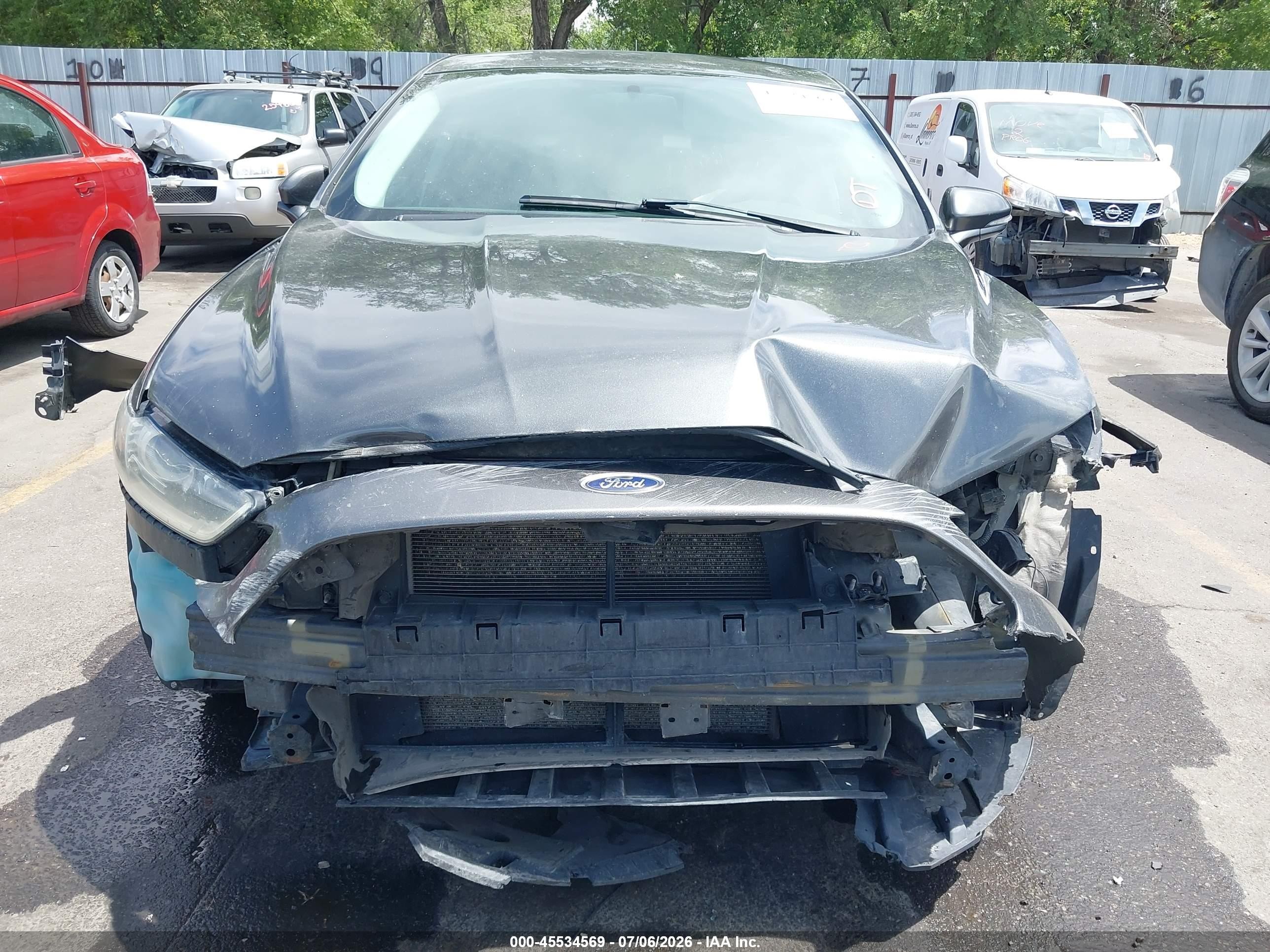2015 Ford Fusion Se Gray vin: 3FA6P0H74FR199916