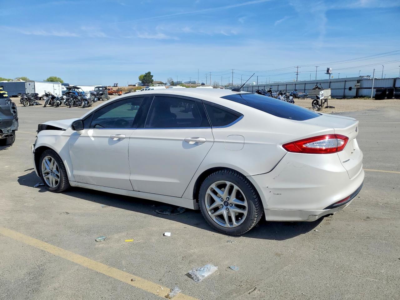 2015 Ford Fusion Se White vin: 3FA6P0H74FR209859