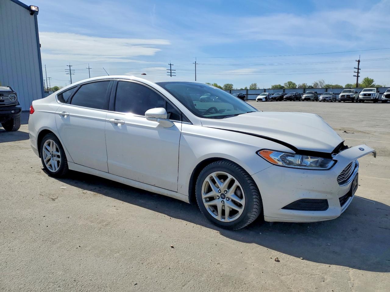 2015 Ford Fusion Se White vin: 3FA6P0H74FR209859