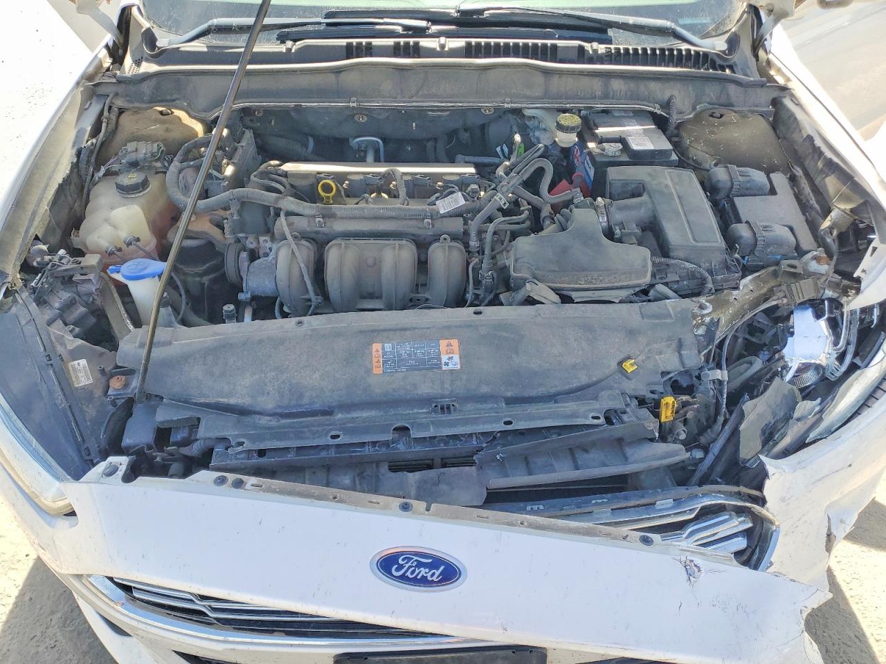 2015 Ford Fusion Se White vin: 3FA6P0H74FR209859