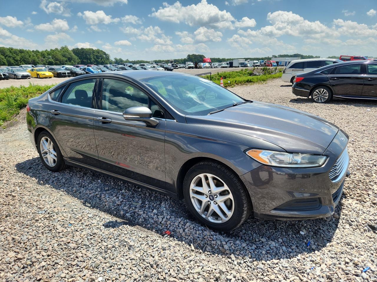 2015 Ford Fusion Se Gray vin: 3FA6P0H74FR214947