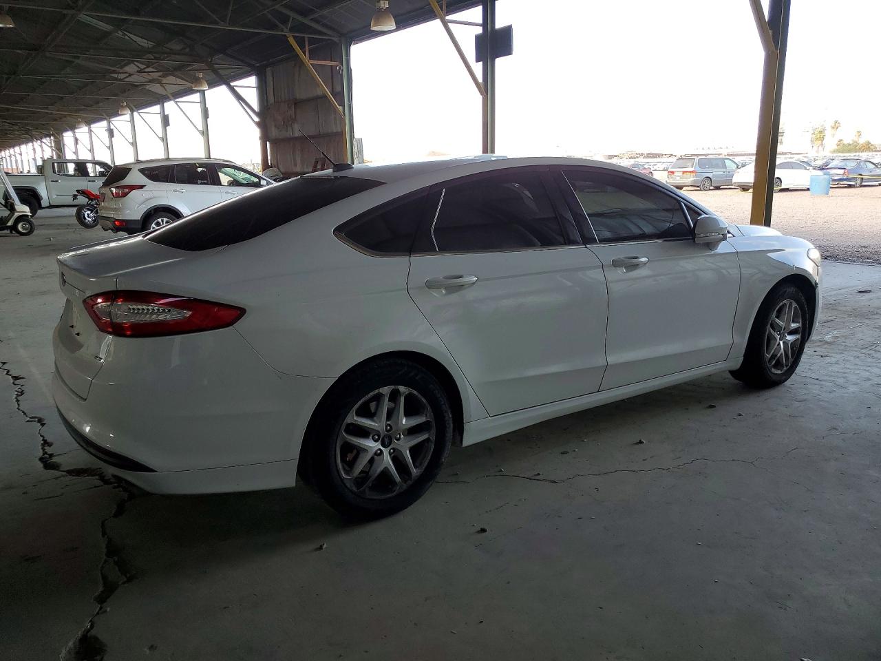 2015 Ford Fusion Se White vin: 3FA6P0H74FR226290