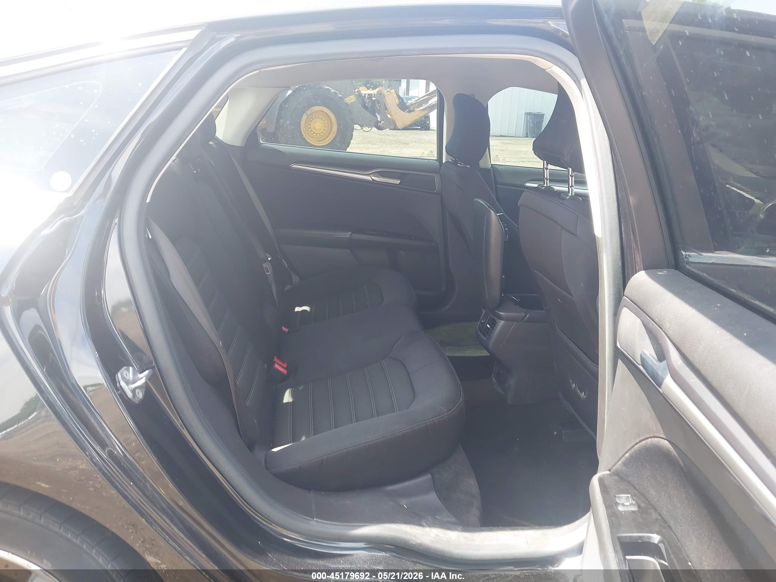2015 Ford Fusion Se Black vin: 3FA6P0H74FR232526