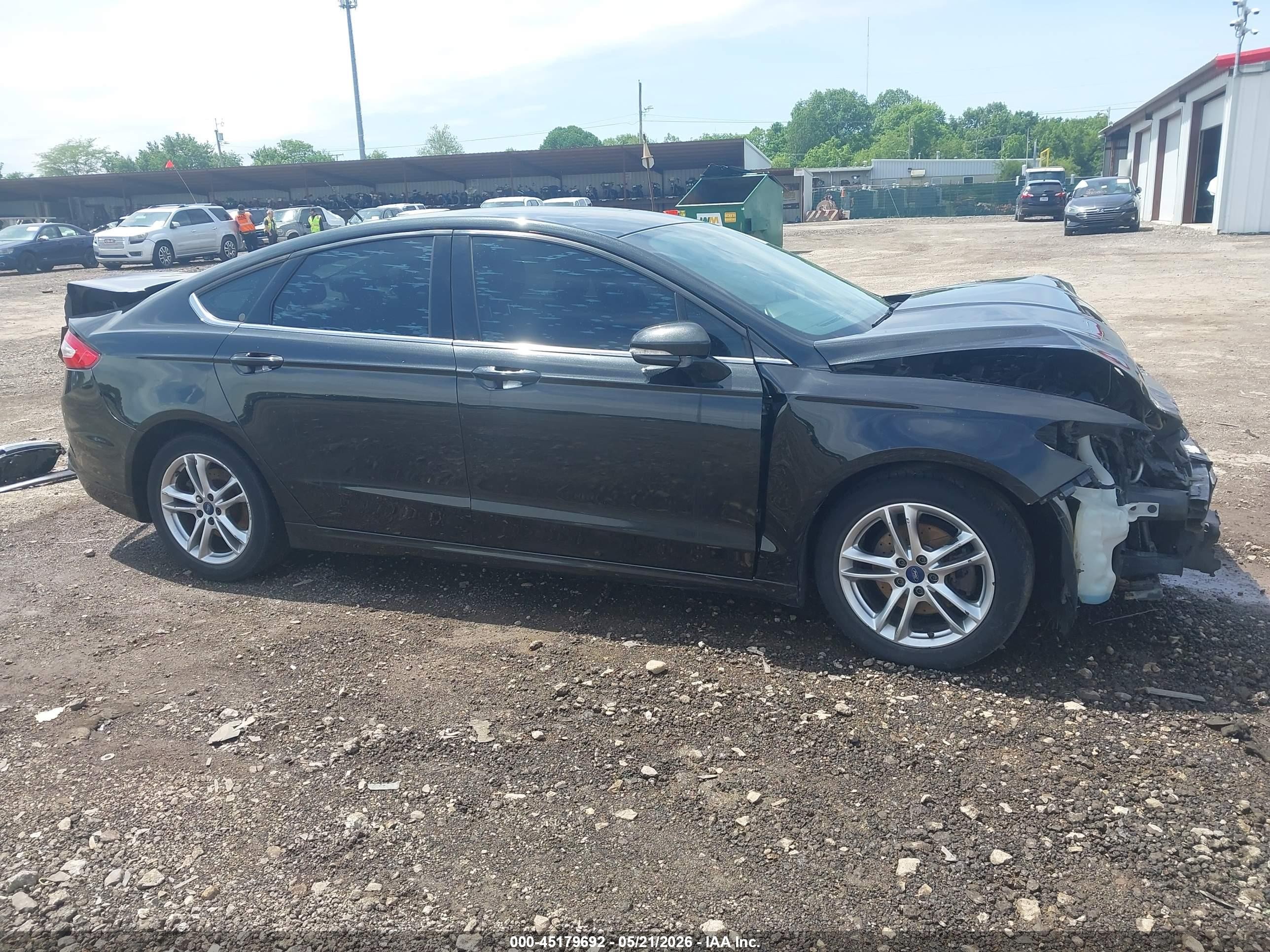2015 Ford Fusion Se Black vin: 3FA6P0H74FR232526