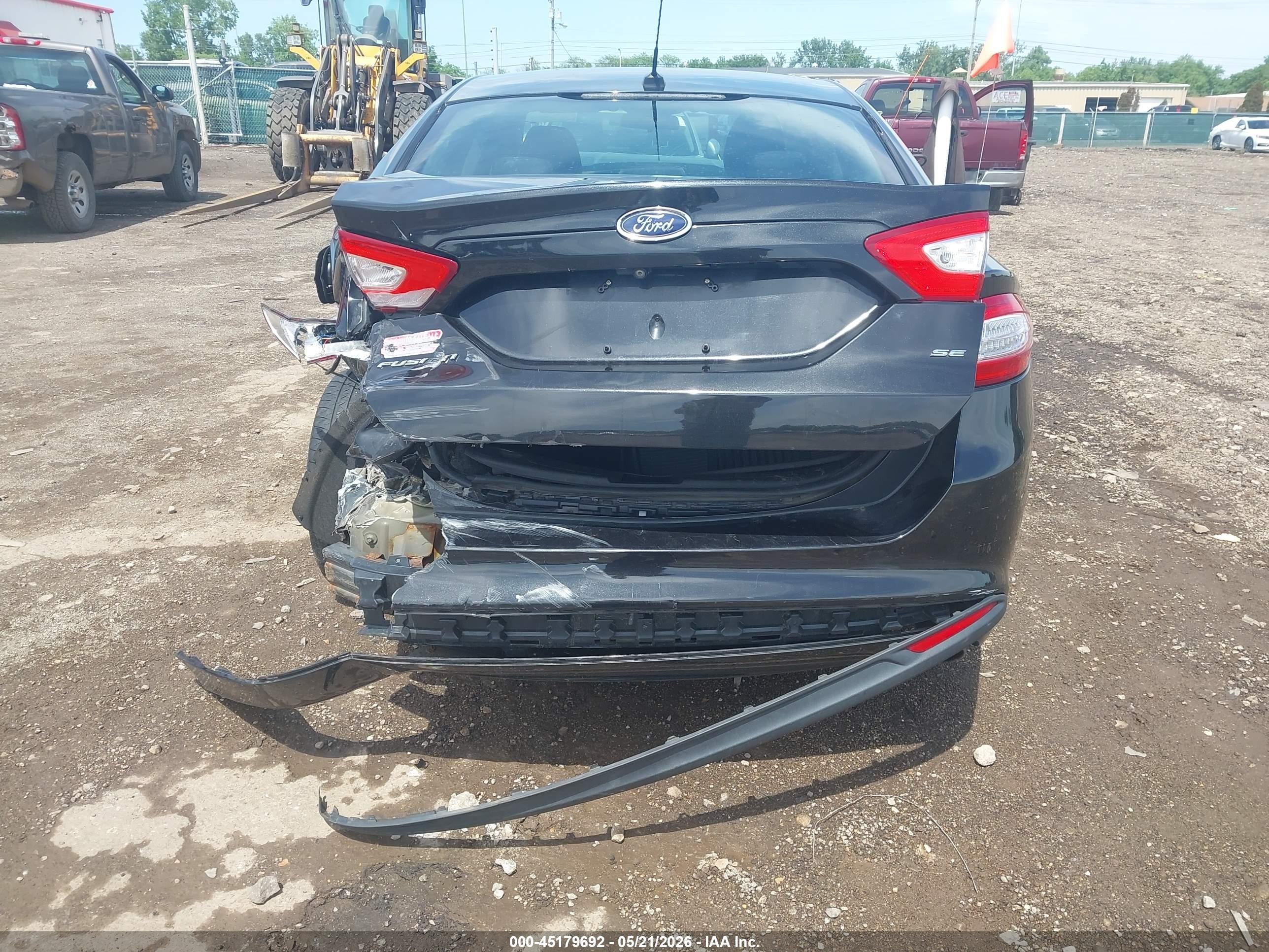 2015 Ford Fusion Se Black vin: 3FA6P0H74FR232526