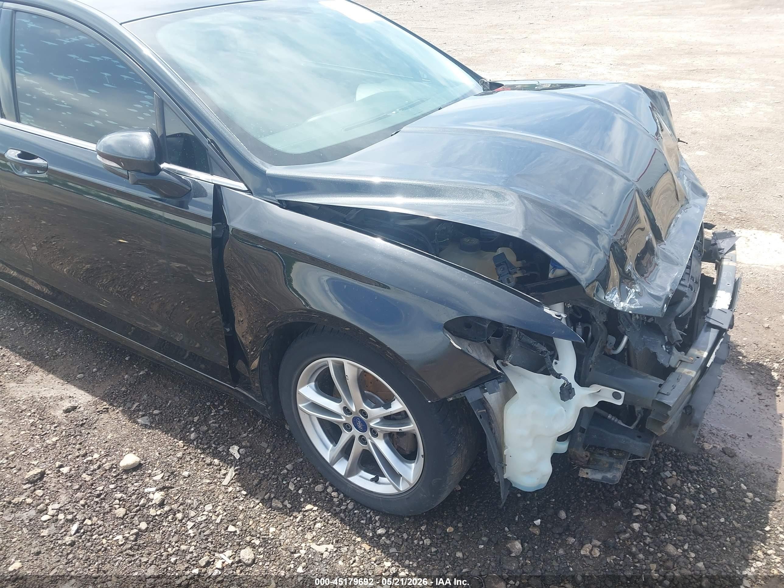 2015 Ford Fusion Se Black vin: 3FA6P0H74FR232526