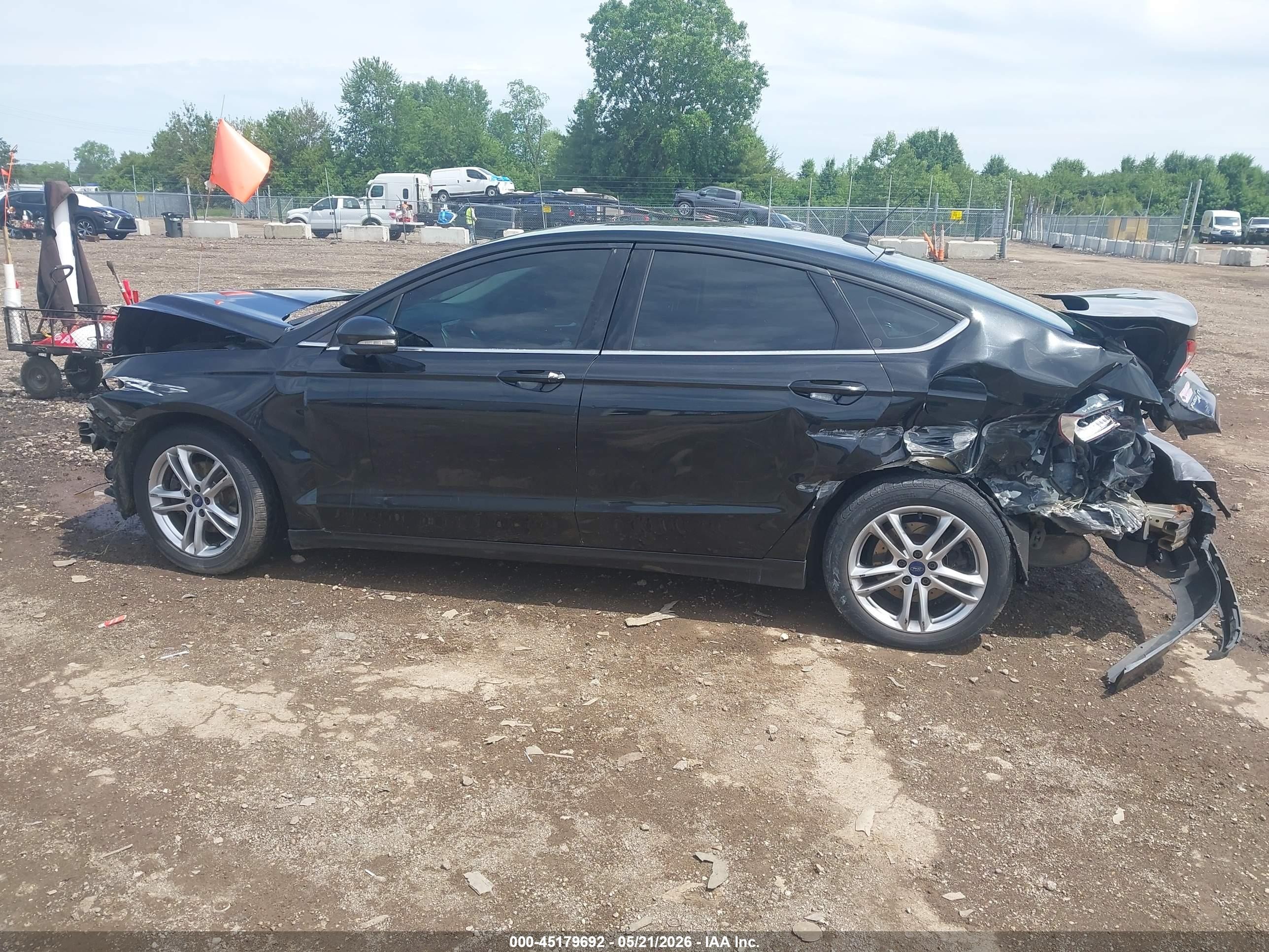 2015 Ford Fusion Se Black vin: 3FA6P0H74FR232526