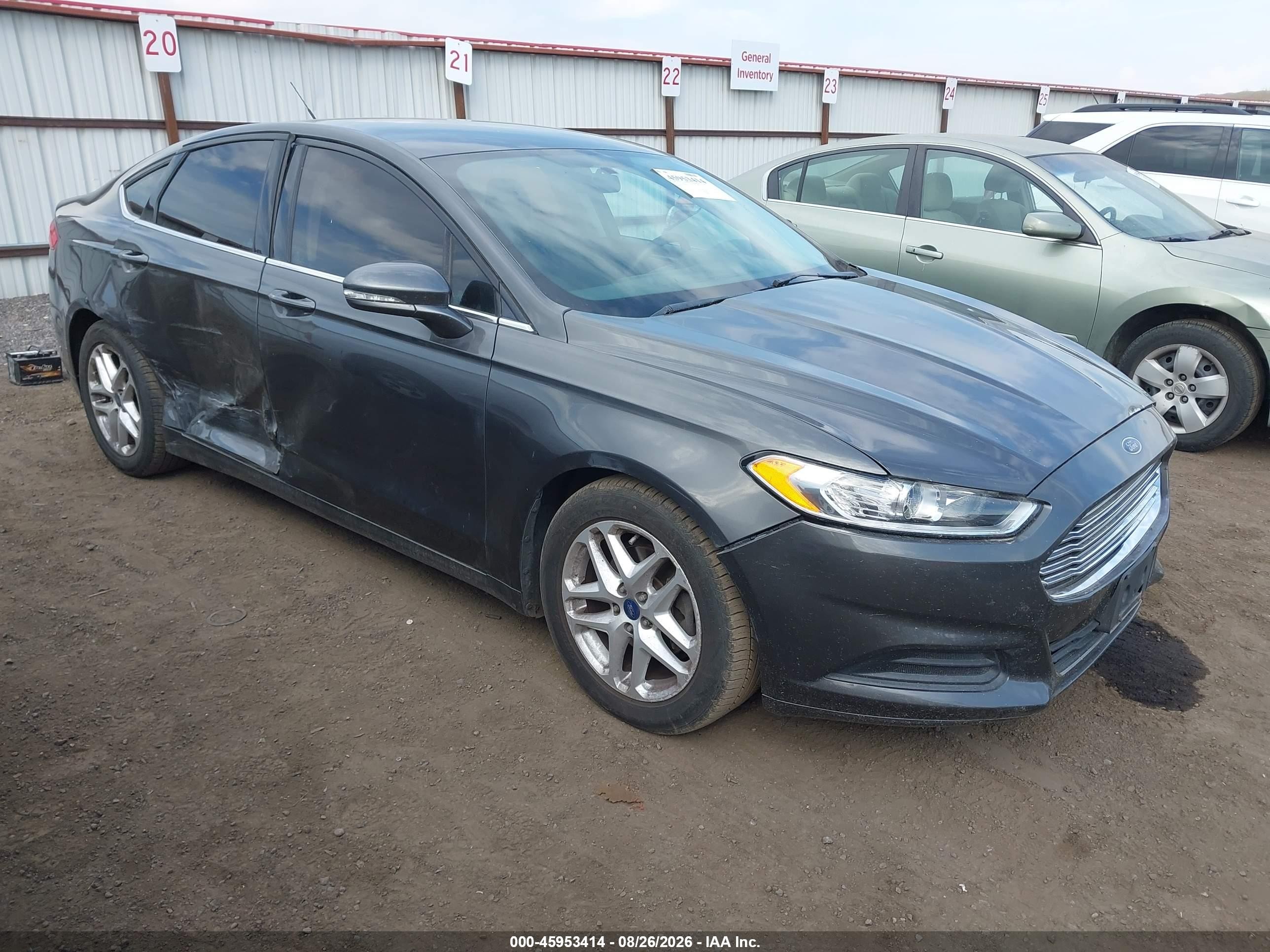 2015 Ford Fusion Se Gray vin: 3FA6P0H74FR238651