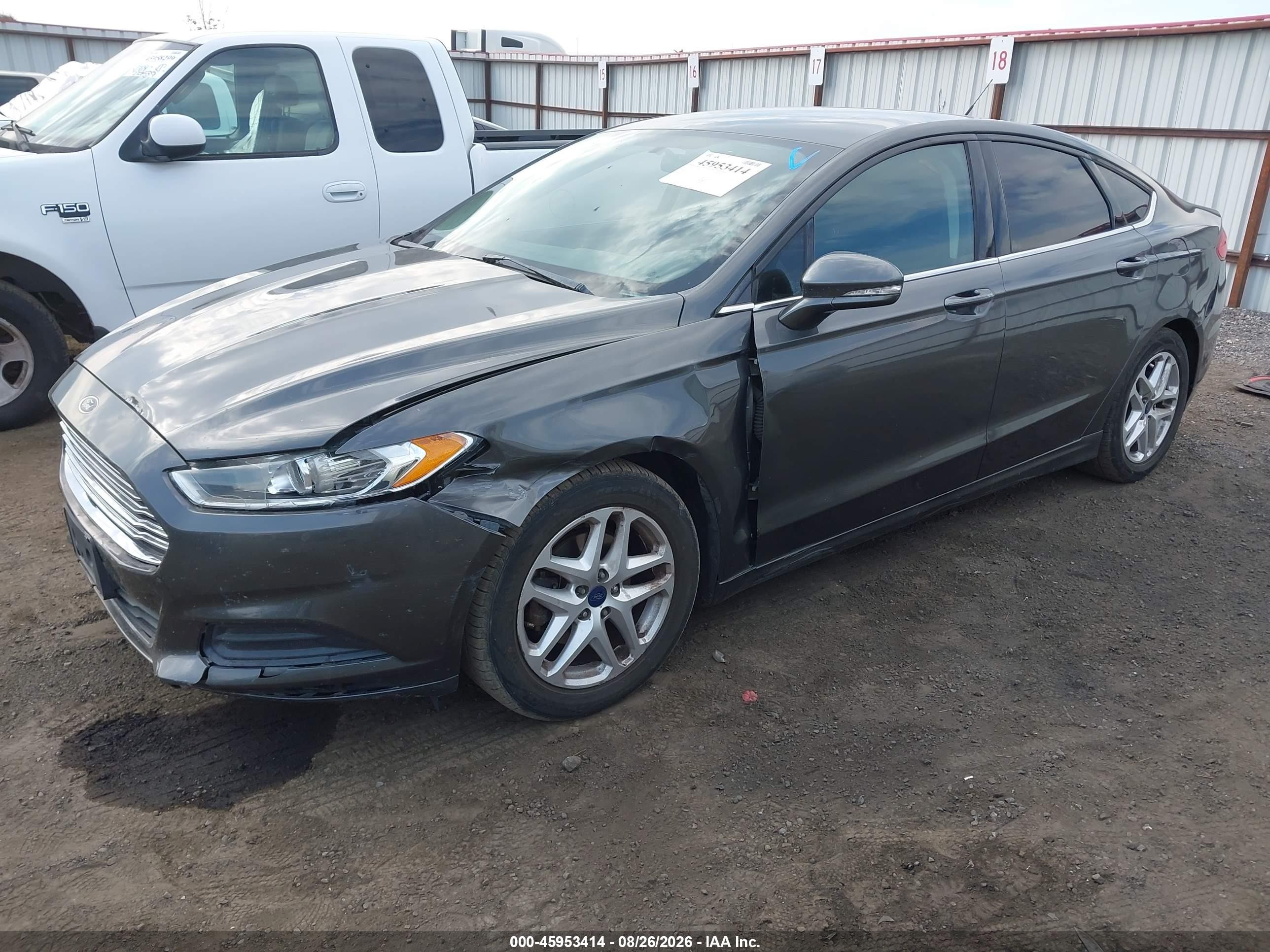 2015 Ford Fusion Se Gray vin: 3FA6P0H74FR238651