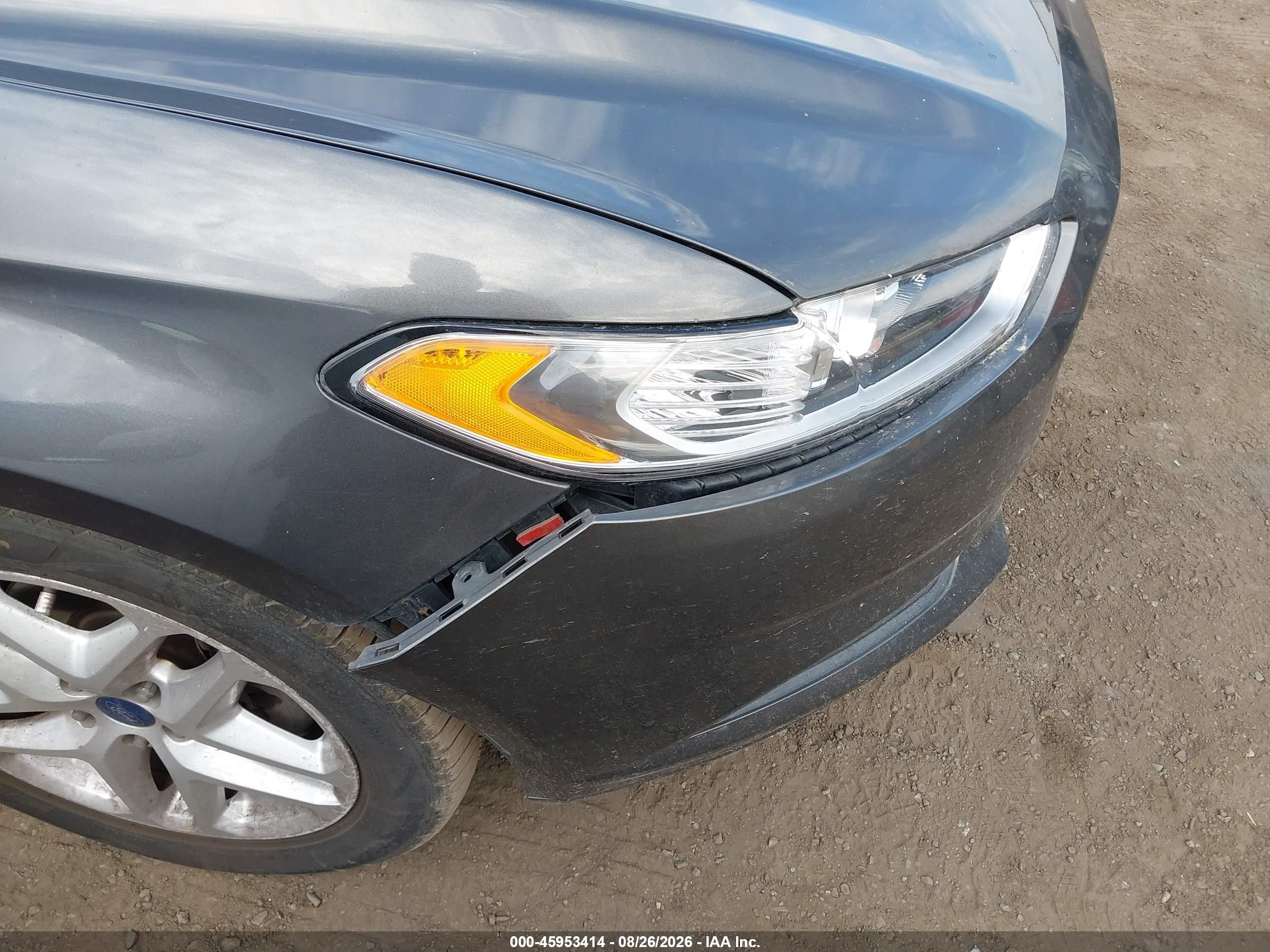 2015 Ford Fusion Se Gray vin: 3FA6P0H74FR238651