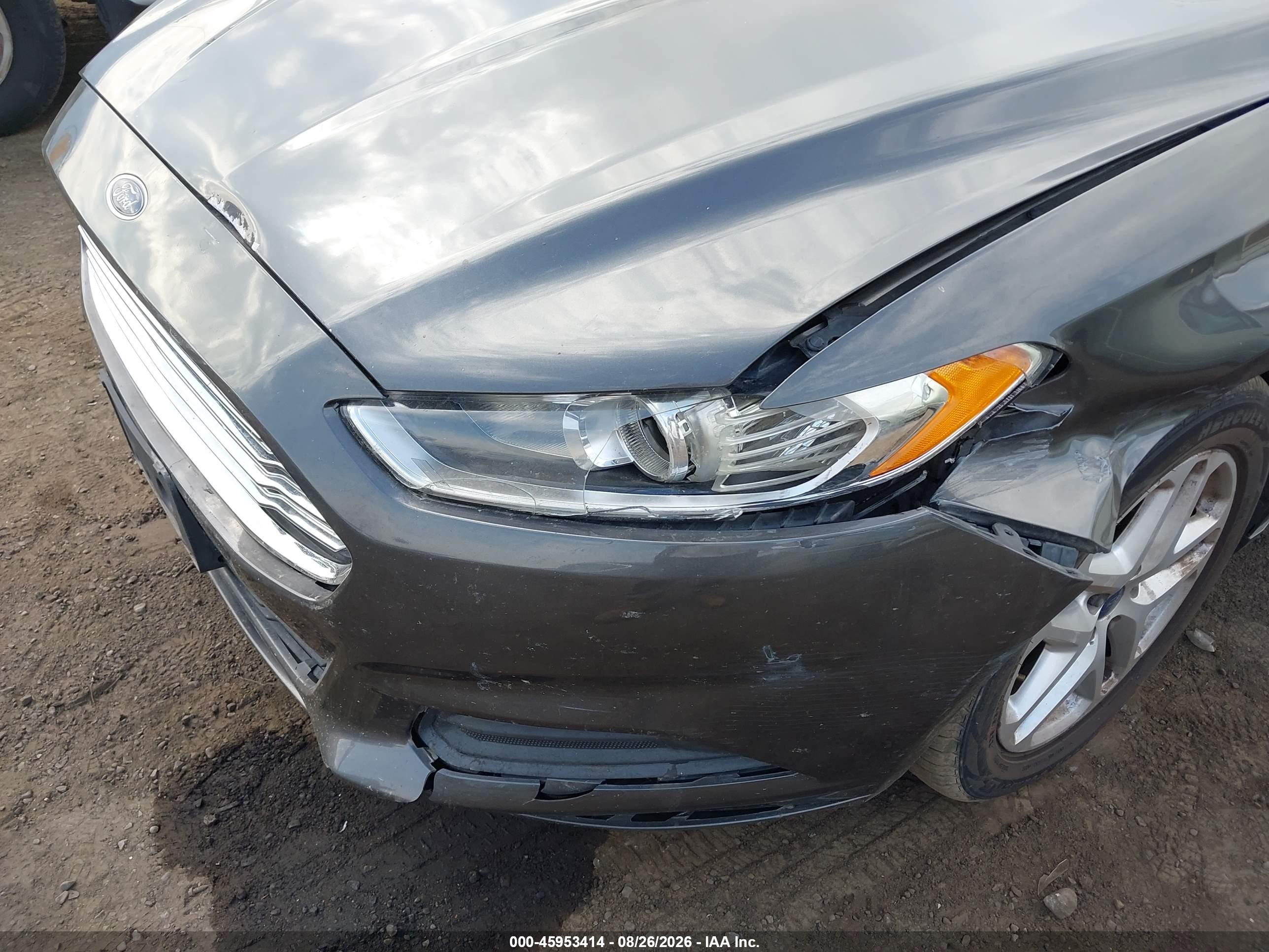 2015 Ford Fusion Se Gray vin: 3FA6P0H74FR238651