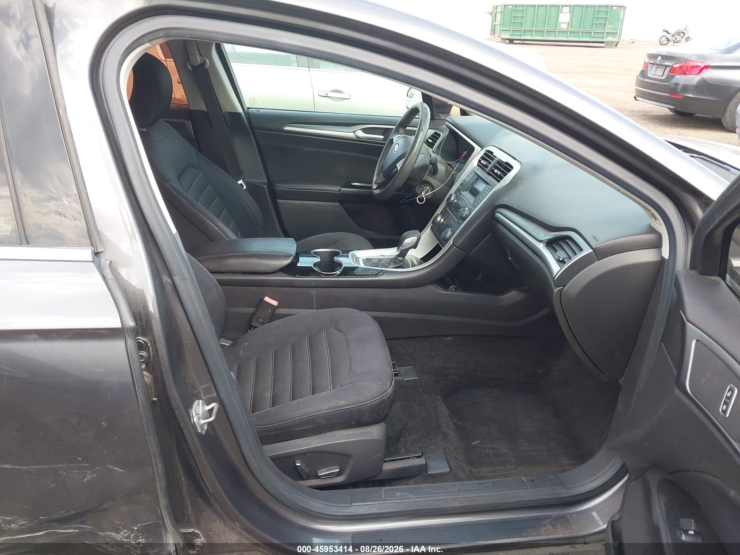 2015 Ford Fusion Se Gray vin: 3FA6P0H74FR238651